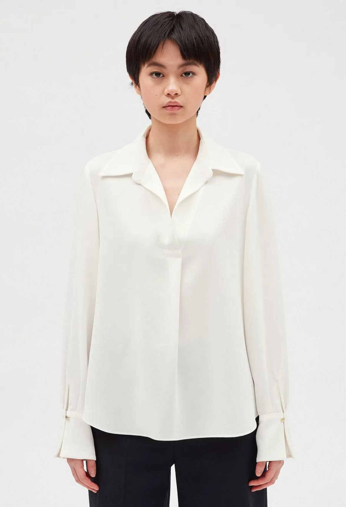 Claudie Pierlot Ecru Flowing Blouse*Women Tops And Shirts