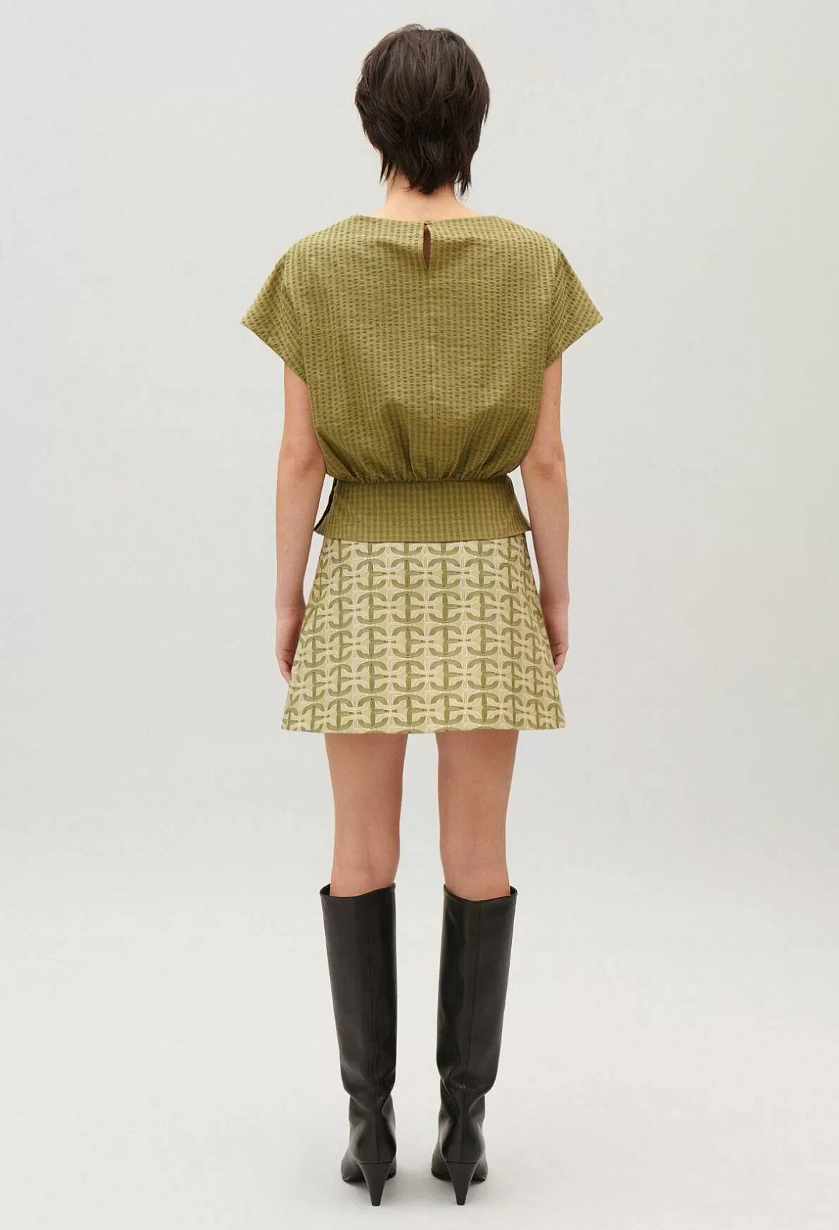 Claudie Pierlot Gathered Openwork Top*Women Tops And Shirts