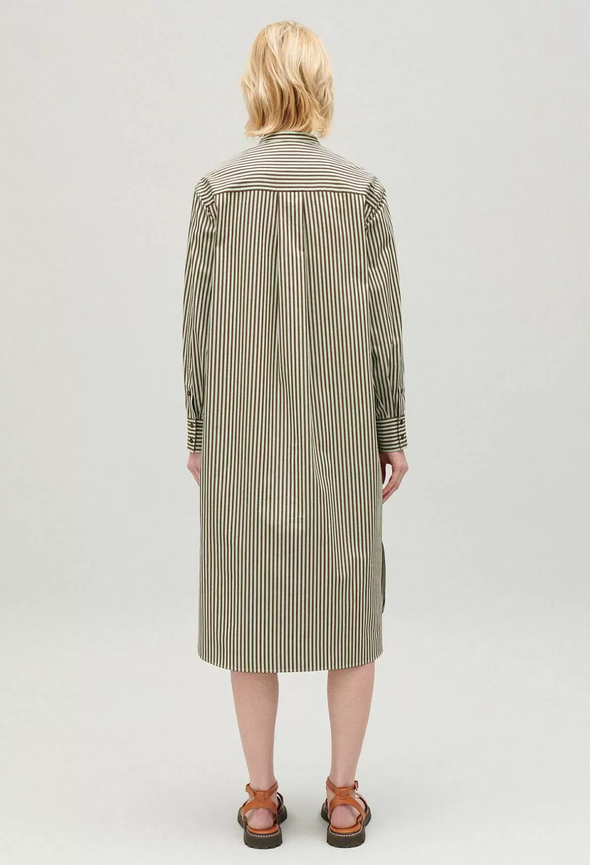 Claudie Pierlot Green Striped Maxi Dress*Women Dresses