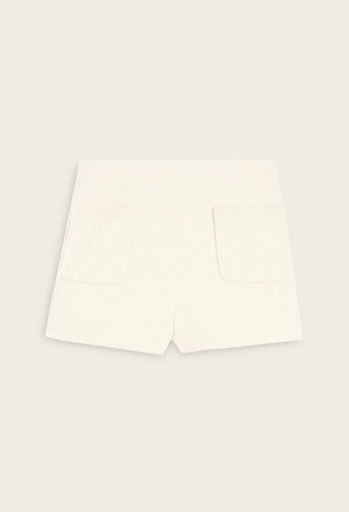 Claudie Pierlot Ivory Tweed Shorts*Women Skirts And Shorts