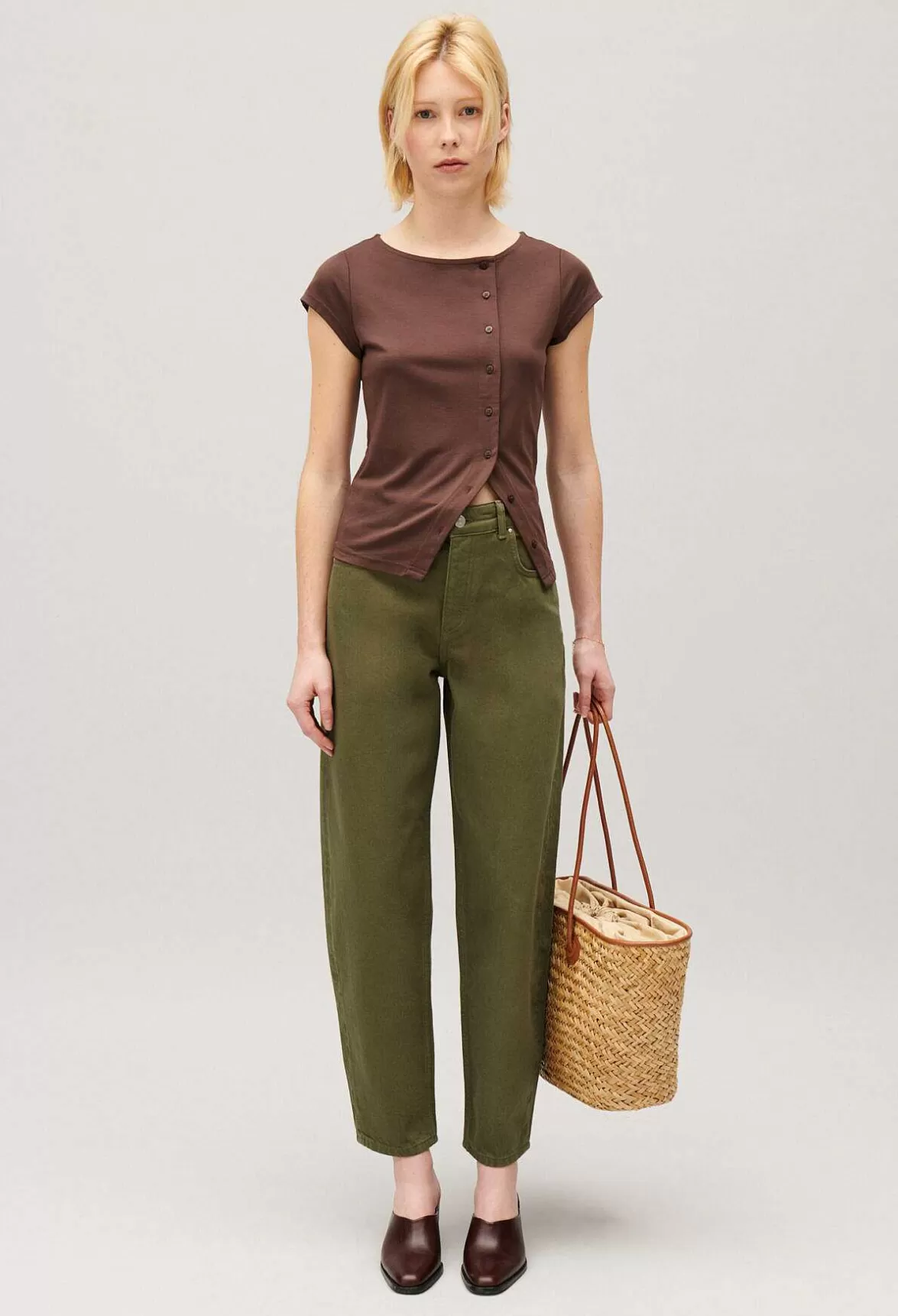 Claudie Pierlot Jean-Luc Khaki Mom Jeans*Women Jeans And Trousers