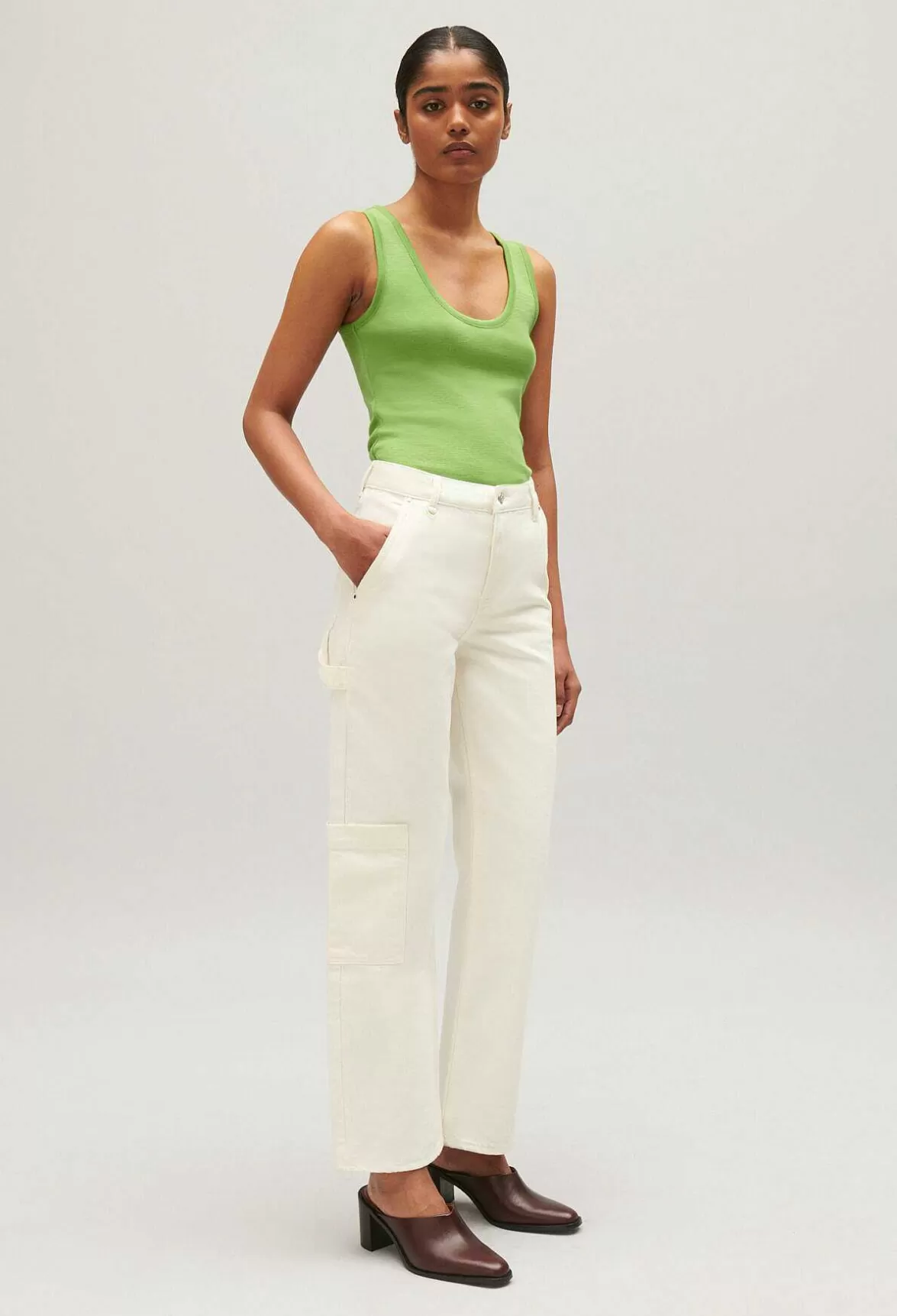 Claudie Pierlot Jean-Pierre Ecru Straight-Leg Jeans*Women Jeans And Trousers