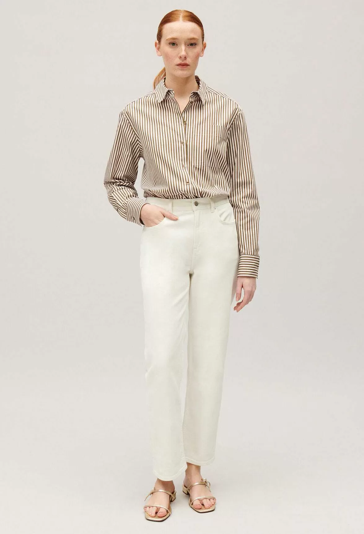 Claudie Pierlot Jean-Toto Ecru Slim Jeans*Women Jeans And Trousers
