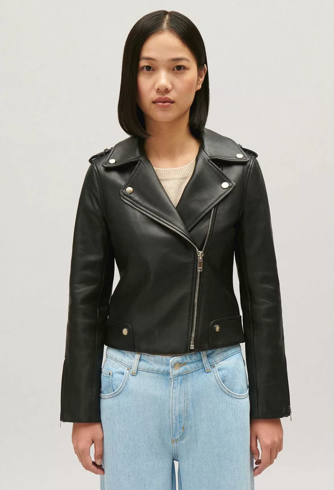 Claudie Pierlot Leather Jacket*Women Jackets And Coats