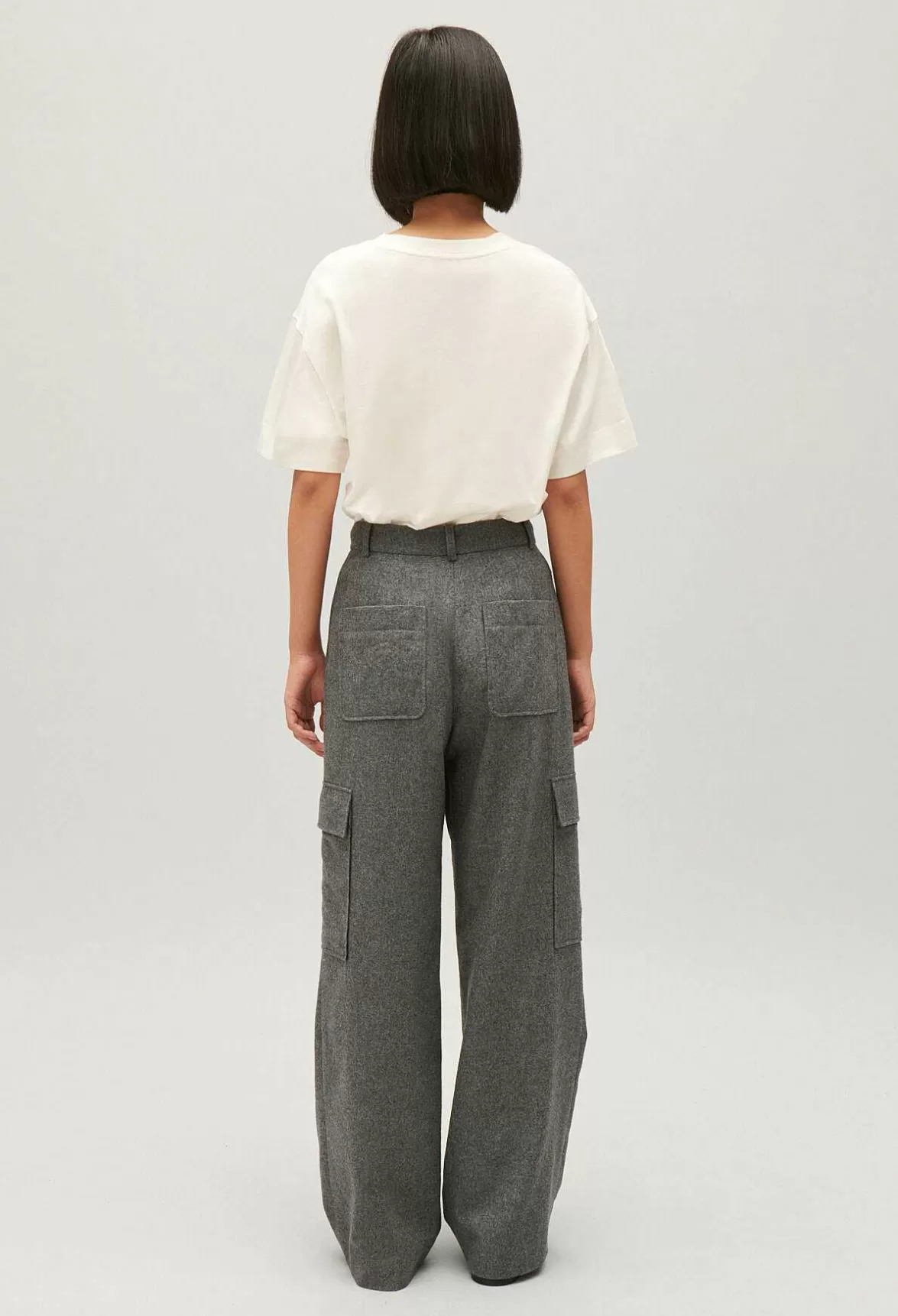 Claudie Pierlot Light Grey Cargo Trousers*Women Jeans And Trousers