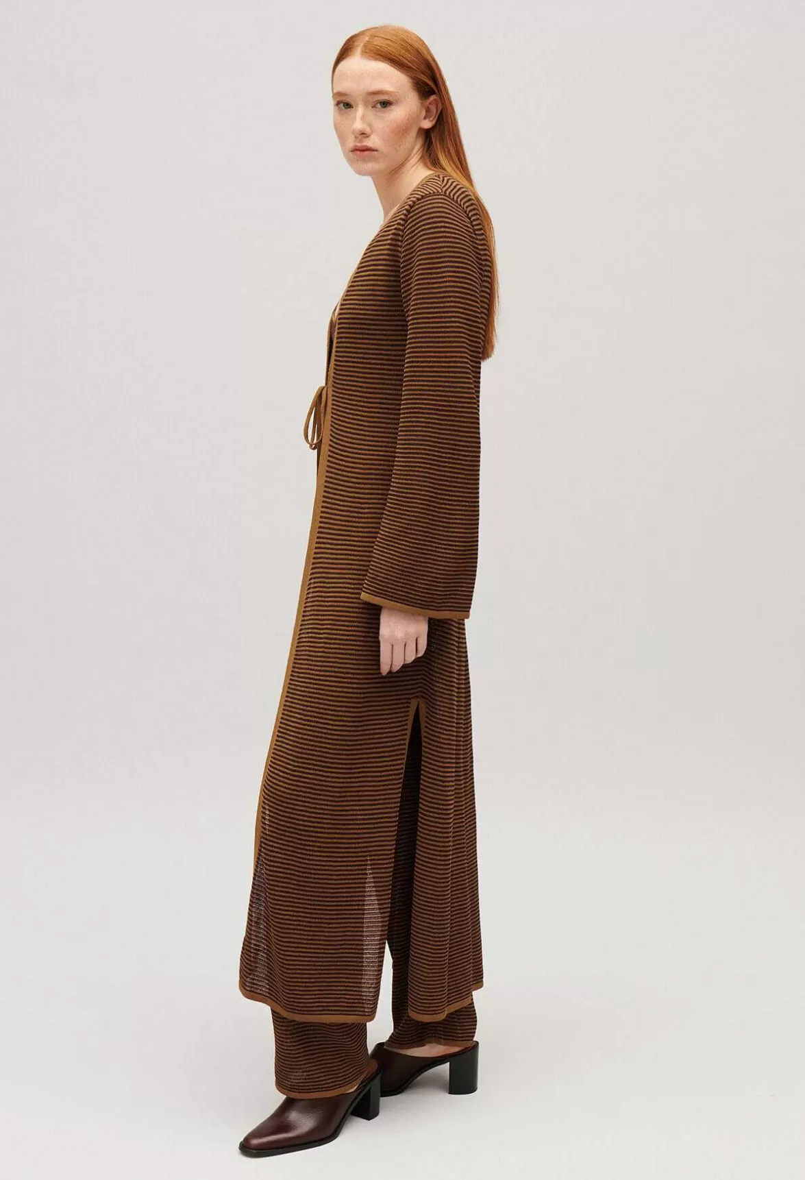 Claudie Pierlot Long Brown Cardigan*Women Sweaters And Cardigans