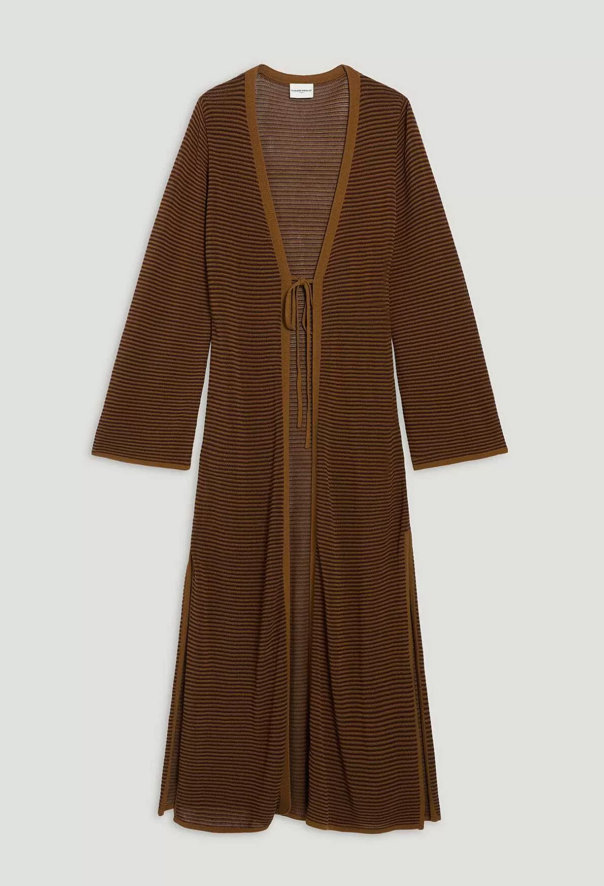 Claudie Pierlot Long Brown Cardigan*Women Sweaters And Cardigans