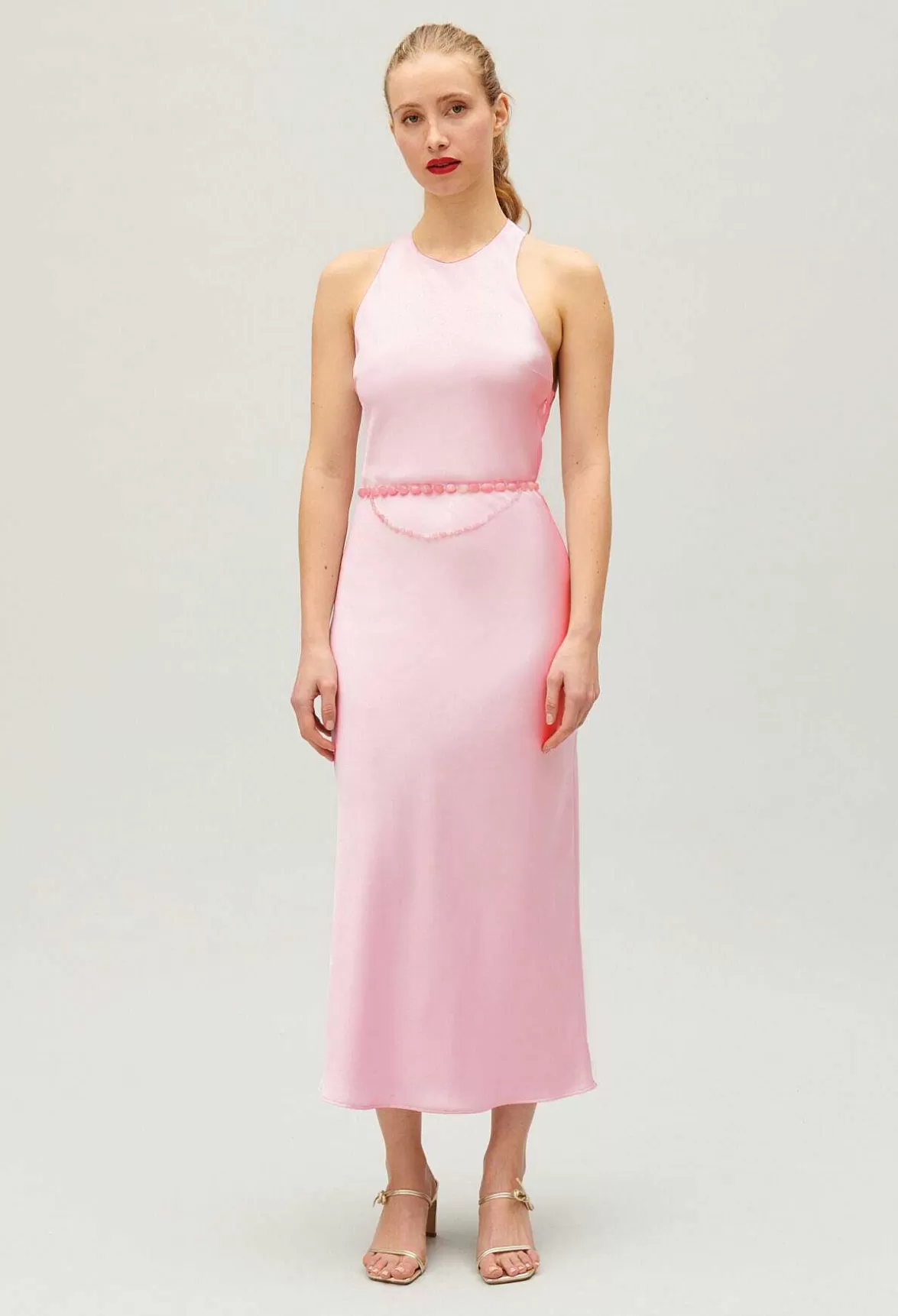 Claudie Pierlot Long Satin Dress*Women Dresses
