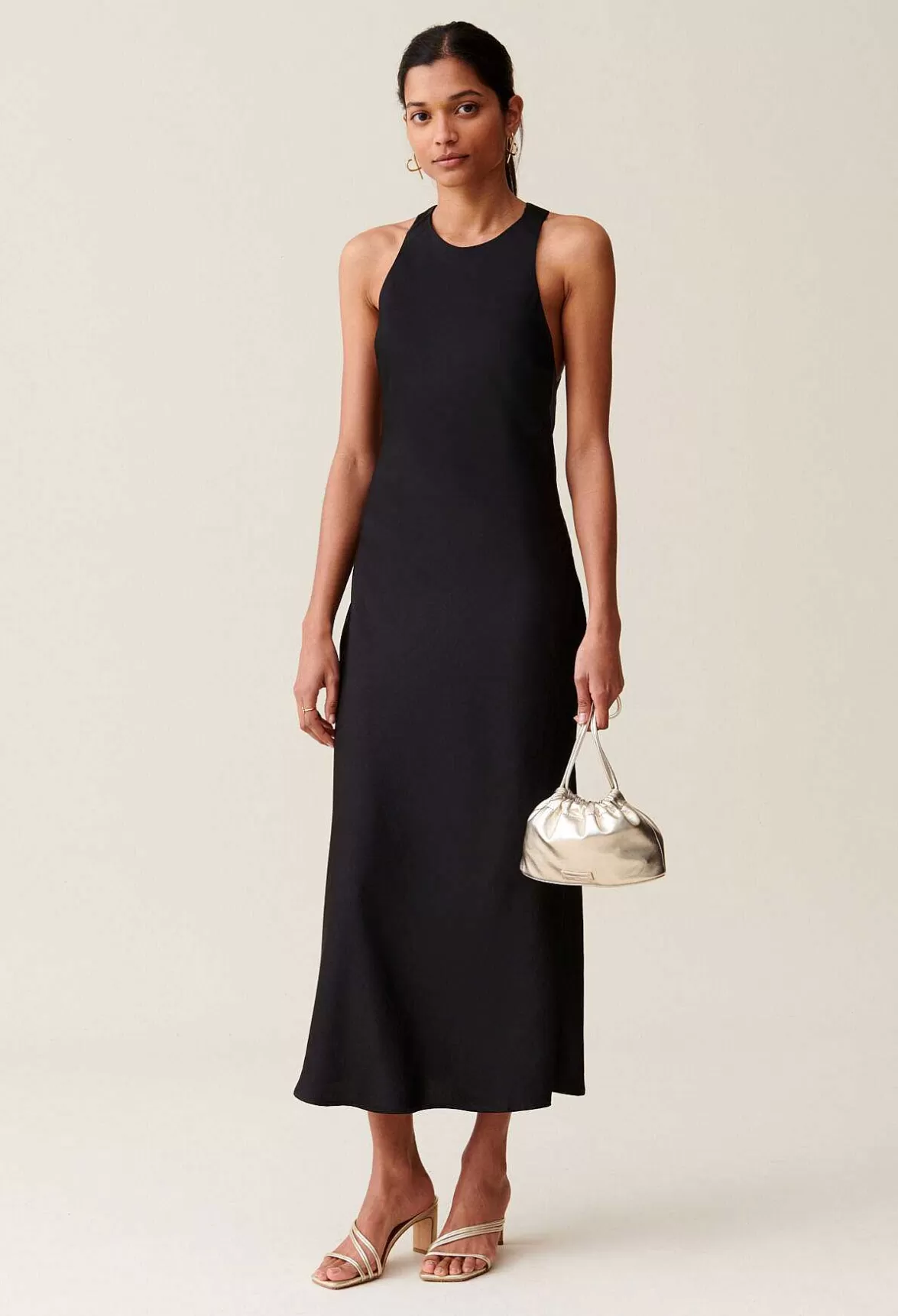 Claudie Pierlot Long Satin Dress*Women Dresses
