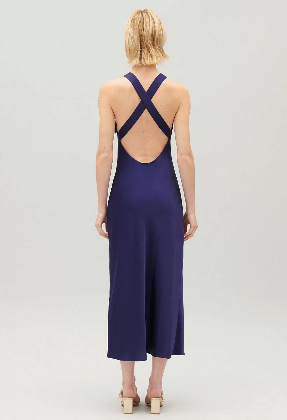 Claudie Pierlot Long Satin Dress*Women Dresses