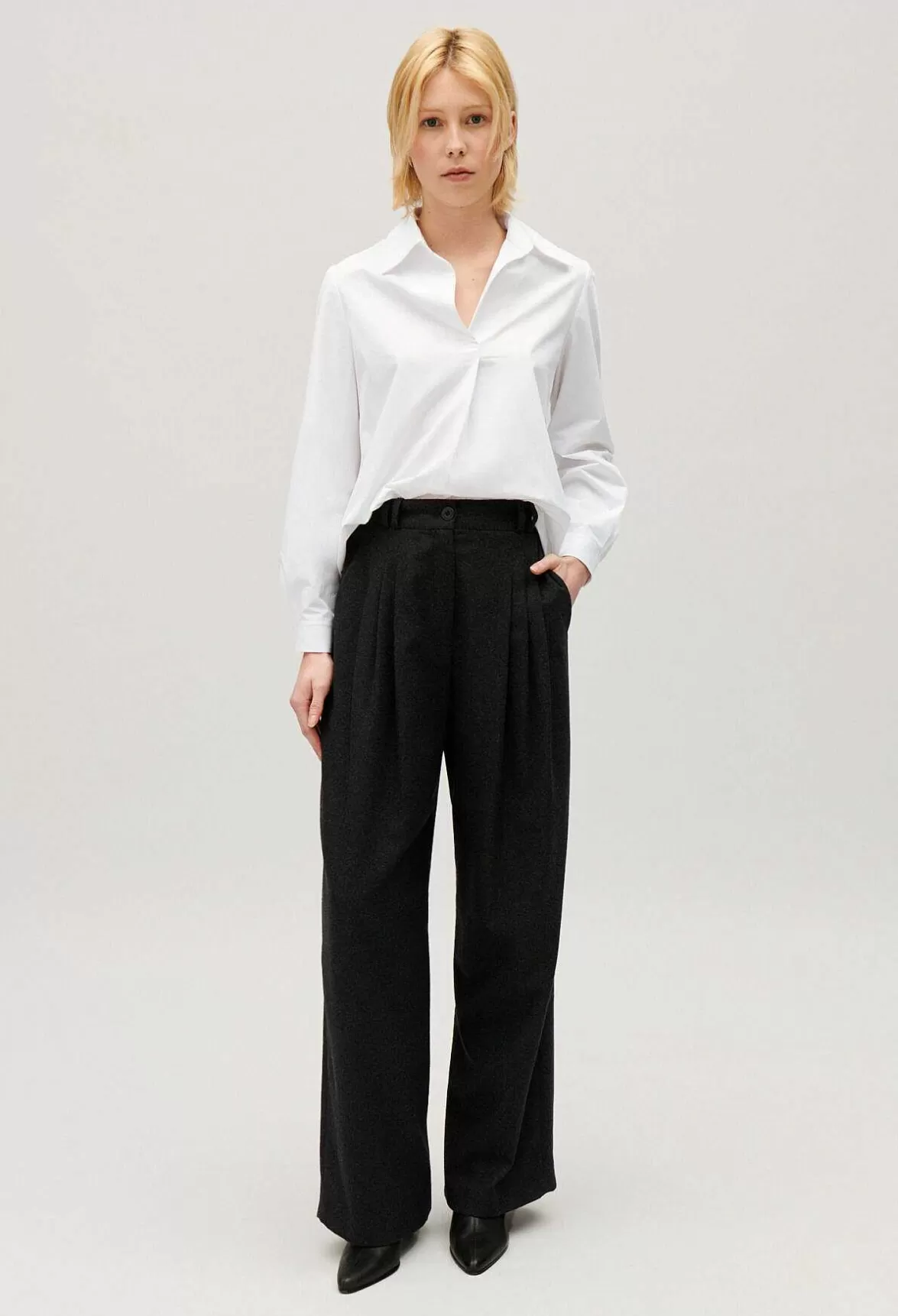 Claudie Pierlot Long-Sleeved Cotton Blouse*Women Tops And Shirts
