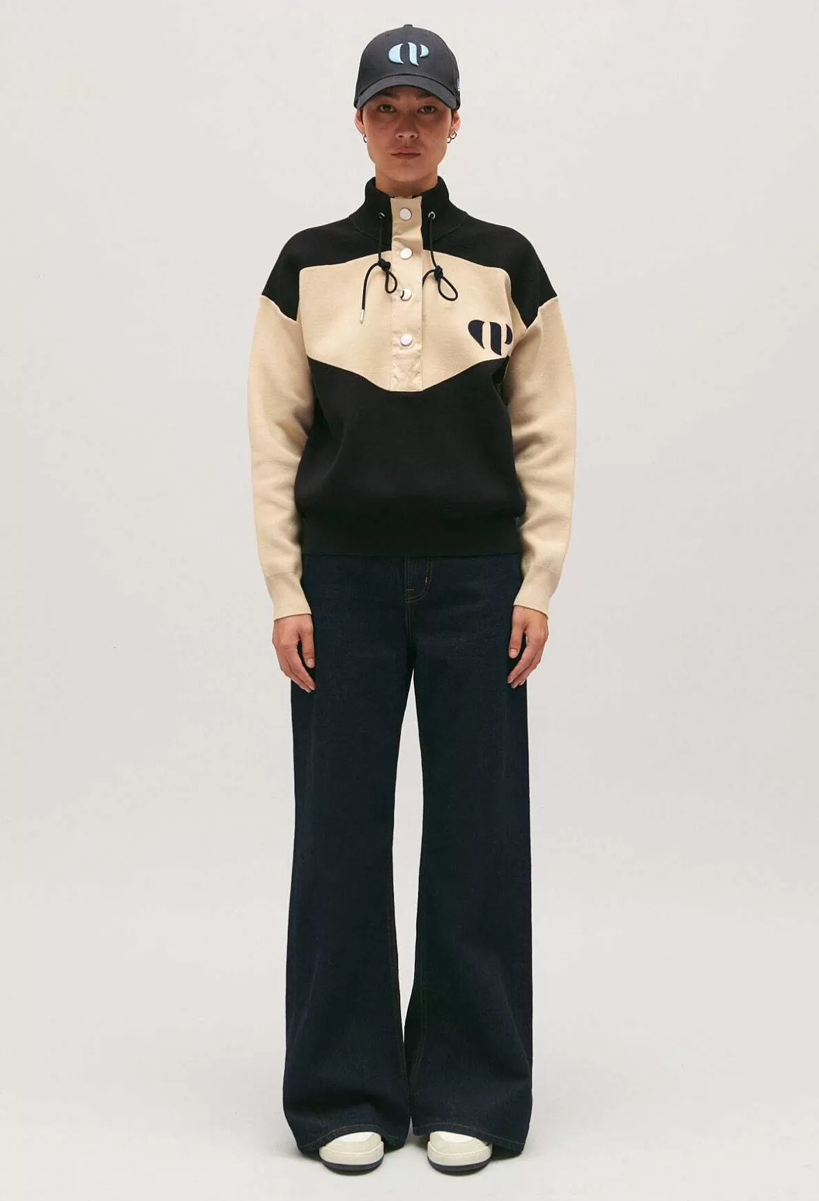 Claudie Pierlot Minimum Half-Zip Sweatshirt*Women Sweaters And Cardigans