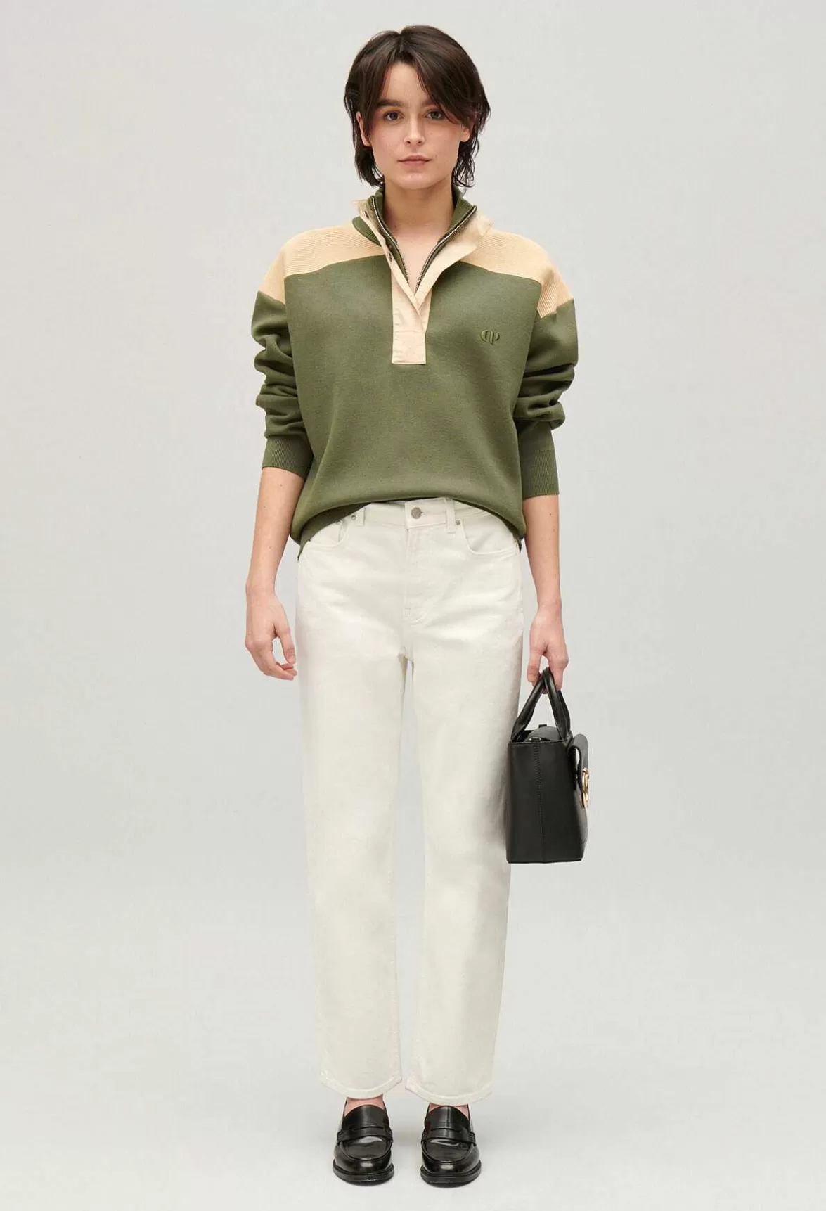 Claudie Pierlot Minimum Half-Zip Sweatshirt*Women Sweaters And Cardigans