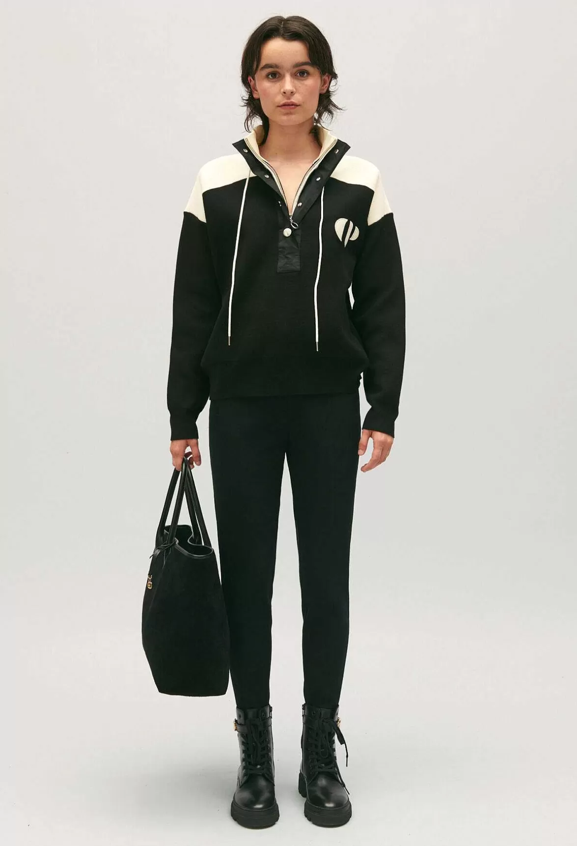 Claudie Pierlot Minimum Half-Zip Sweatshirt*Women Sweaters And Cardigans