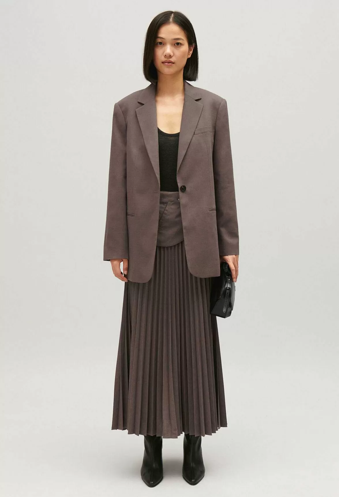 Claudie Pierlot Mocha Pleated Midi Skirt*Women Skirts And Shorts