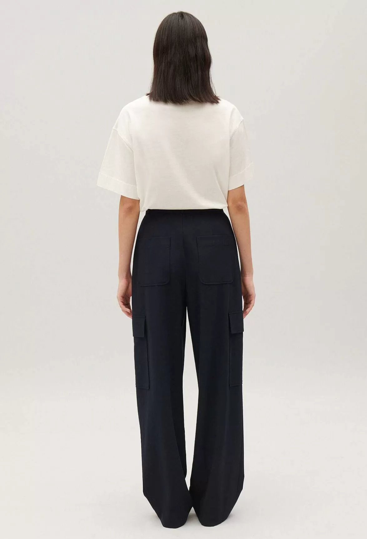Claudie Pierlot Navy Cargo Trousers*Women Jeans And Trousers