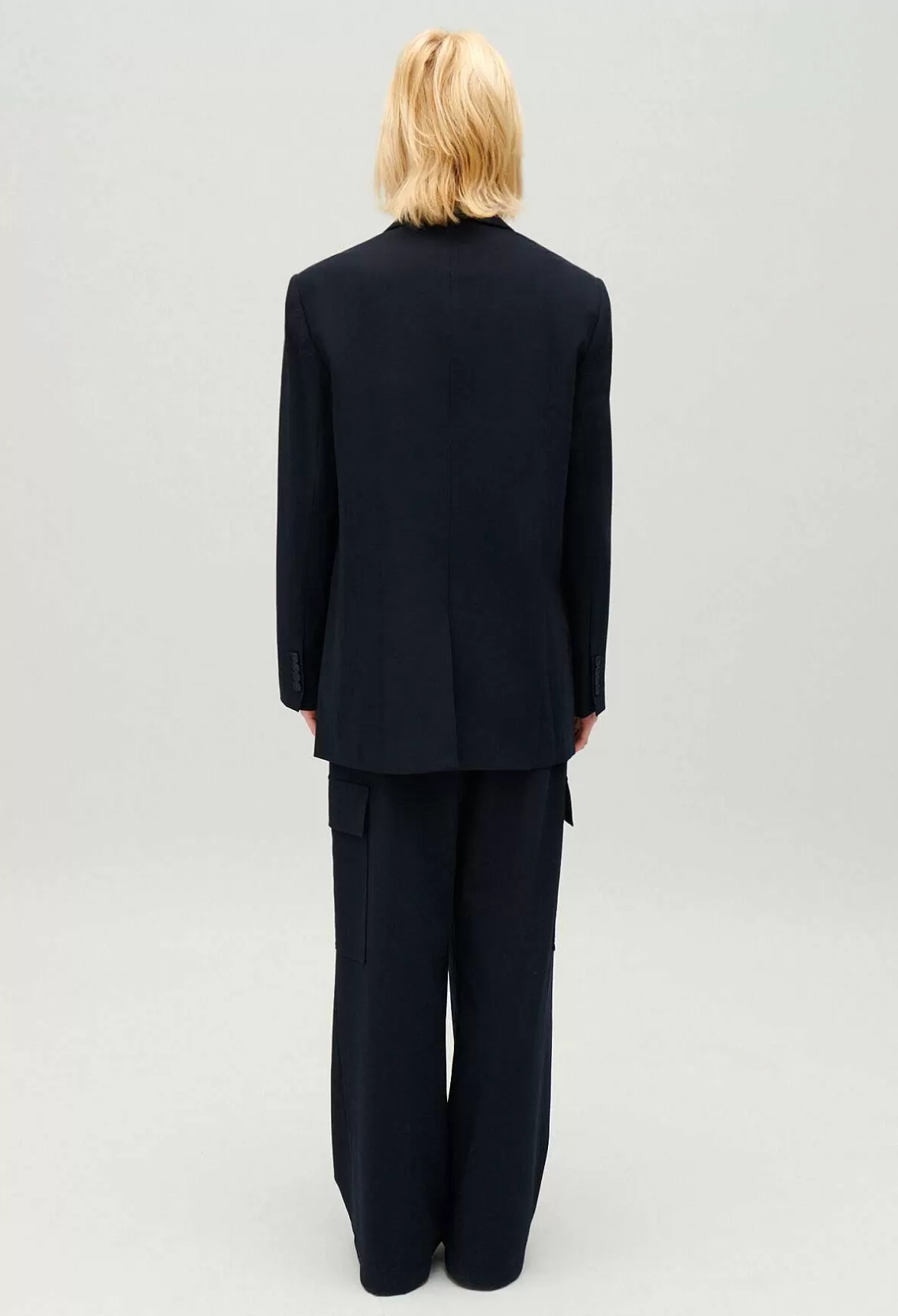 Claudie Pierlot Navy Oversized Suit Jacket*Women Blazers