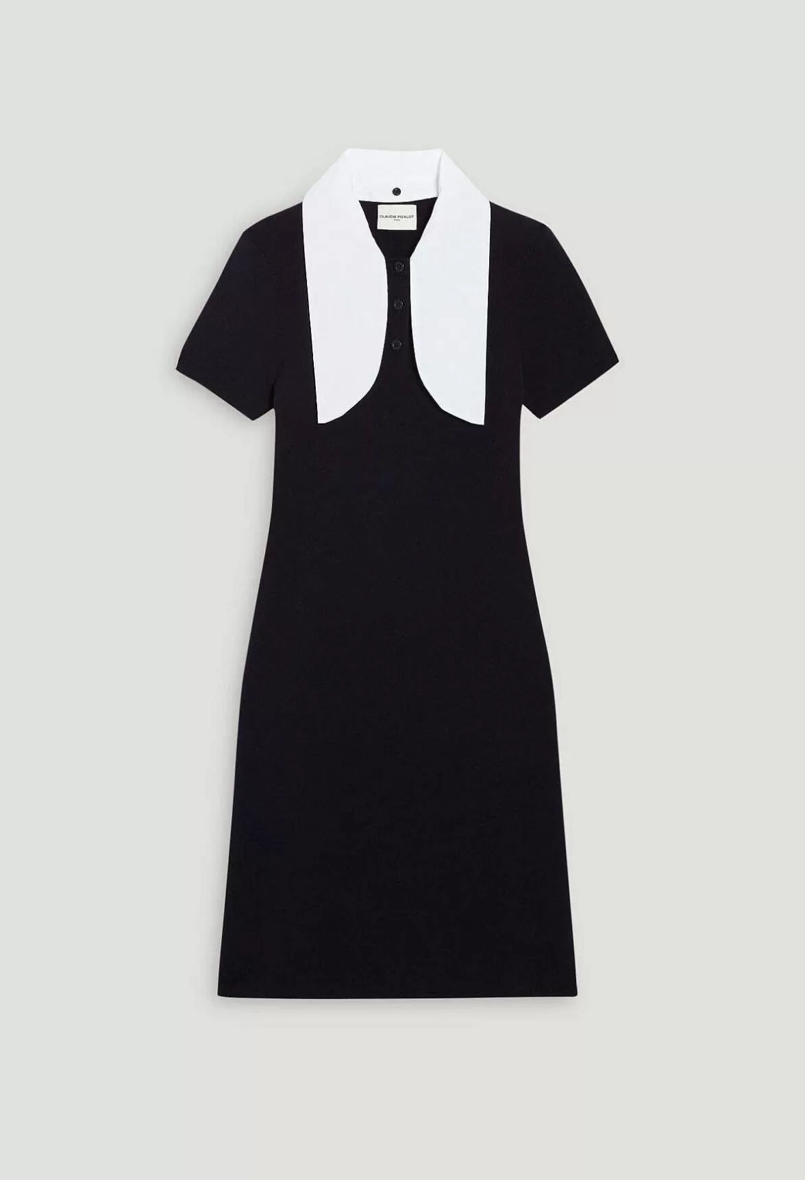 Claudie Pierlot Navy Short Knitted Dress*Women Dresses