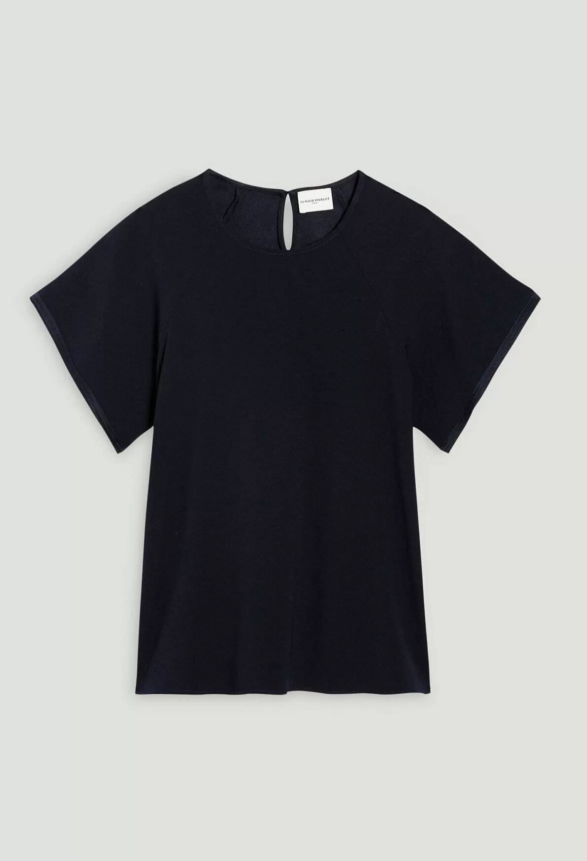 Claudie Pierlot Navy Short-Sleeved Top*Women Tops And Shirts
