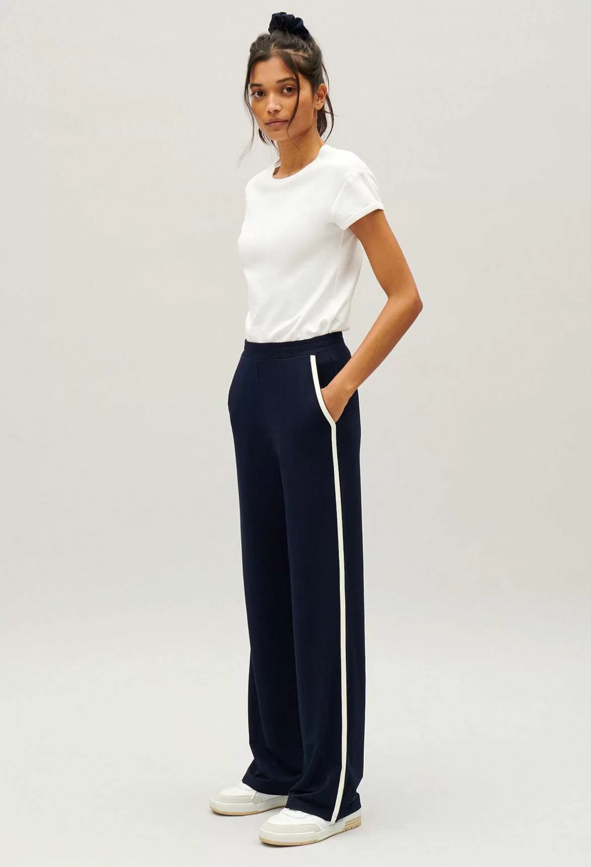Claudie Pierlot Navy Sports Trousers*Women Jeans And Trousers