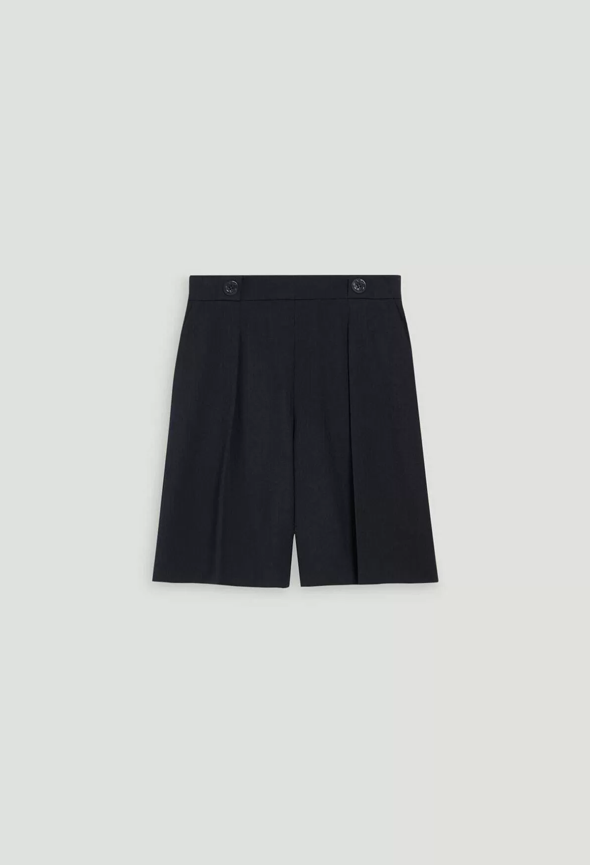 Claudie Pierlot Navy Straight Bermuda Shorts*Women Skirts And Shorts