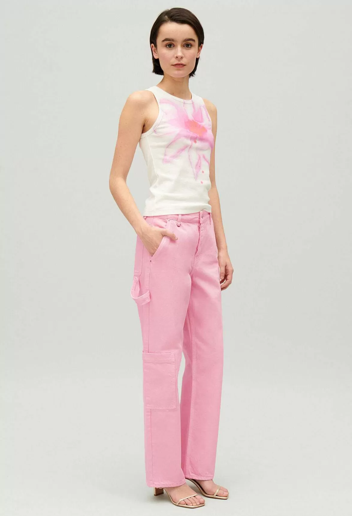 Claudie Pierlot Pierre Pink Straight-Leg Jeans*Women Jeans And Trousers