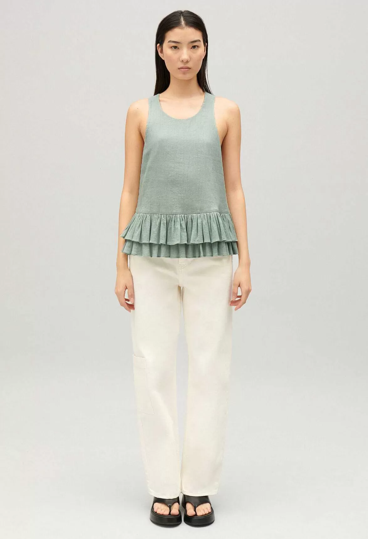 Claudie Pierlot Ruffled Crop Top*Women Tops And Shirts