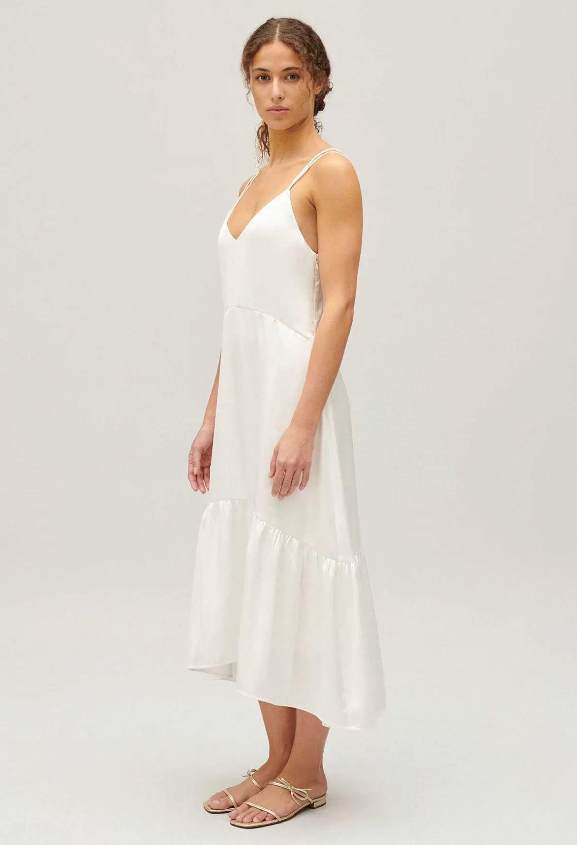 Claudie Pierlot Satin Midi Dress*Women Dresses