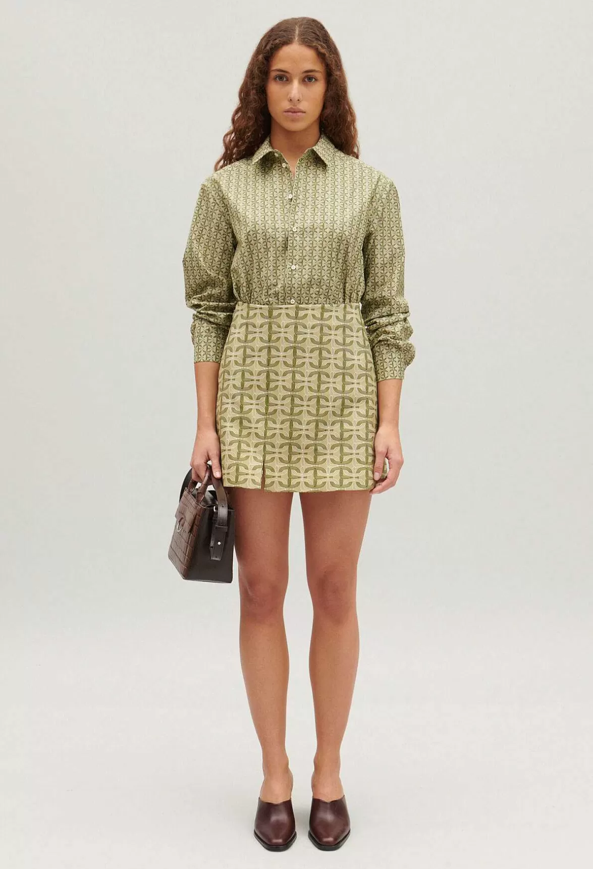 Claudie Pierlot Short A-Line Skirt With Monogram*Women Skirts And Shorts