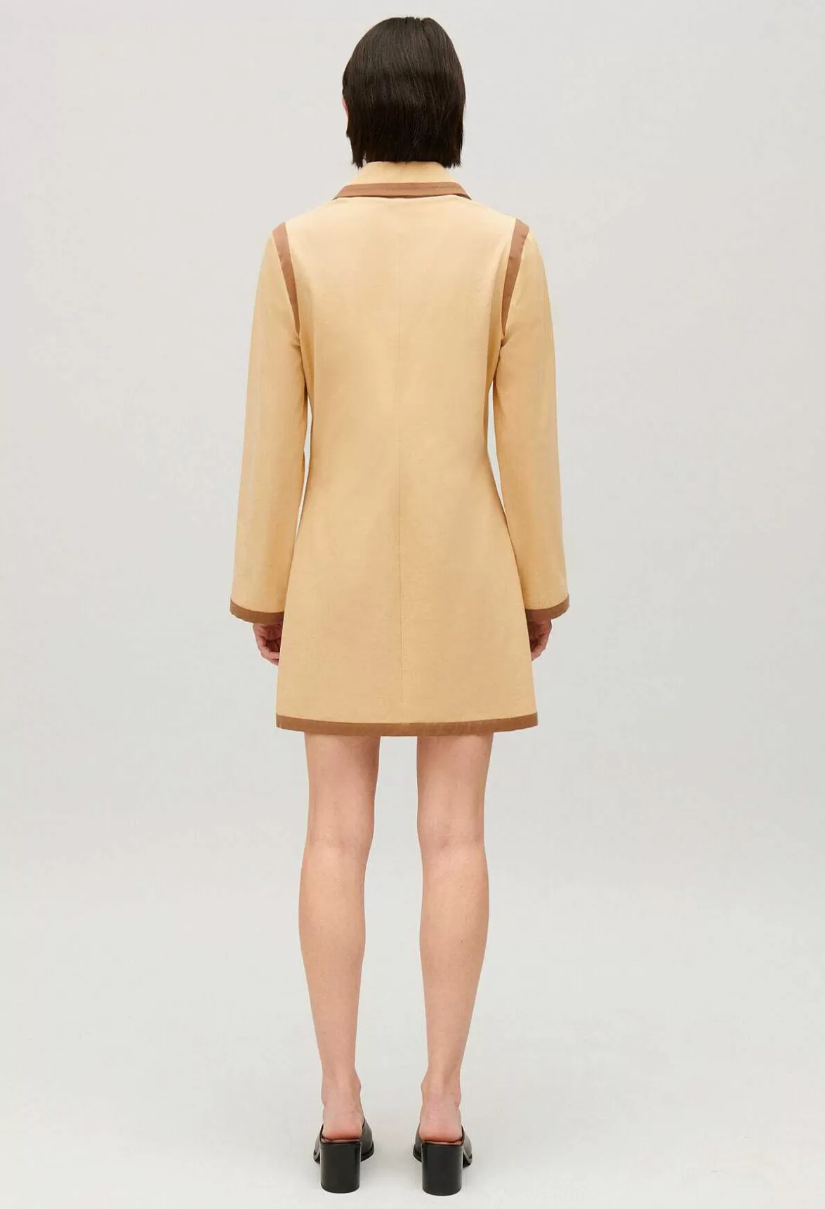 Claudie Pierlot Short Beige Lace-Up Dress*Women Dresses