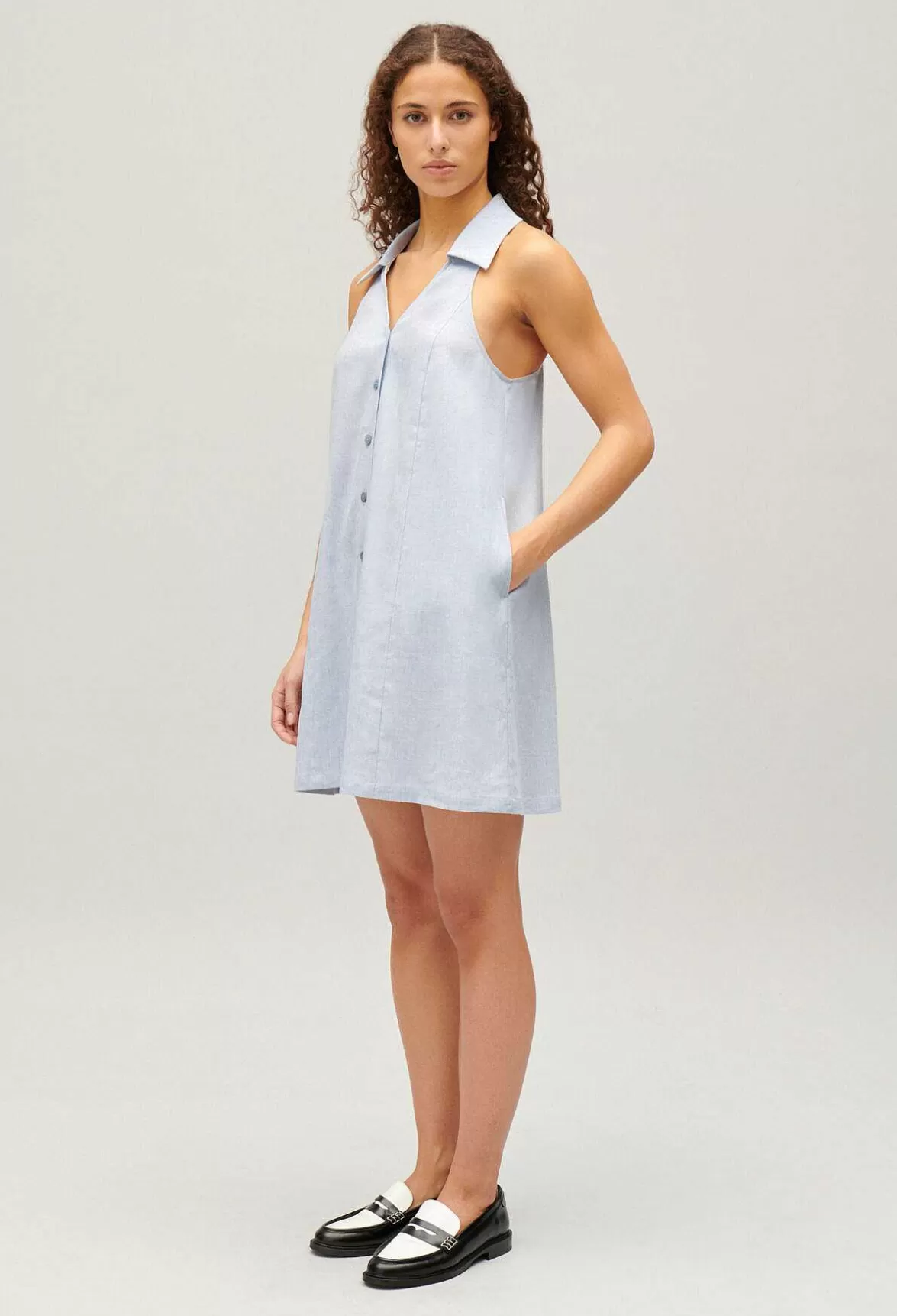Claudie Pierlot Short Button-Up Babydoll Dress*Women Dresses