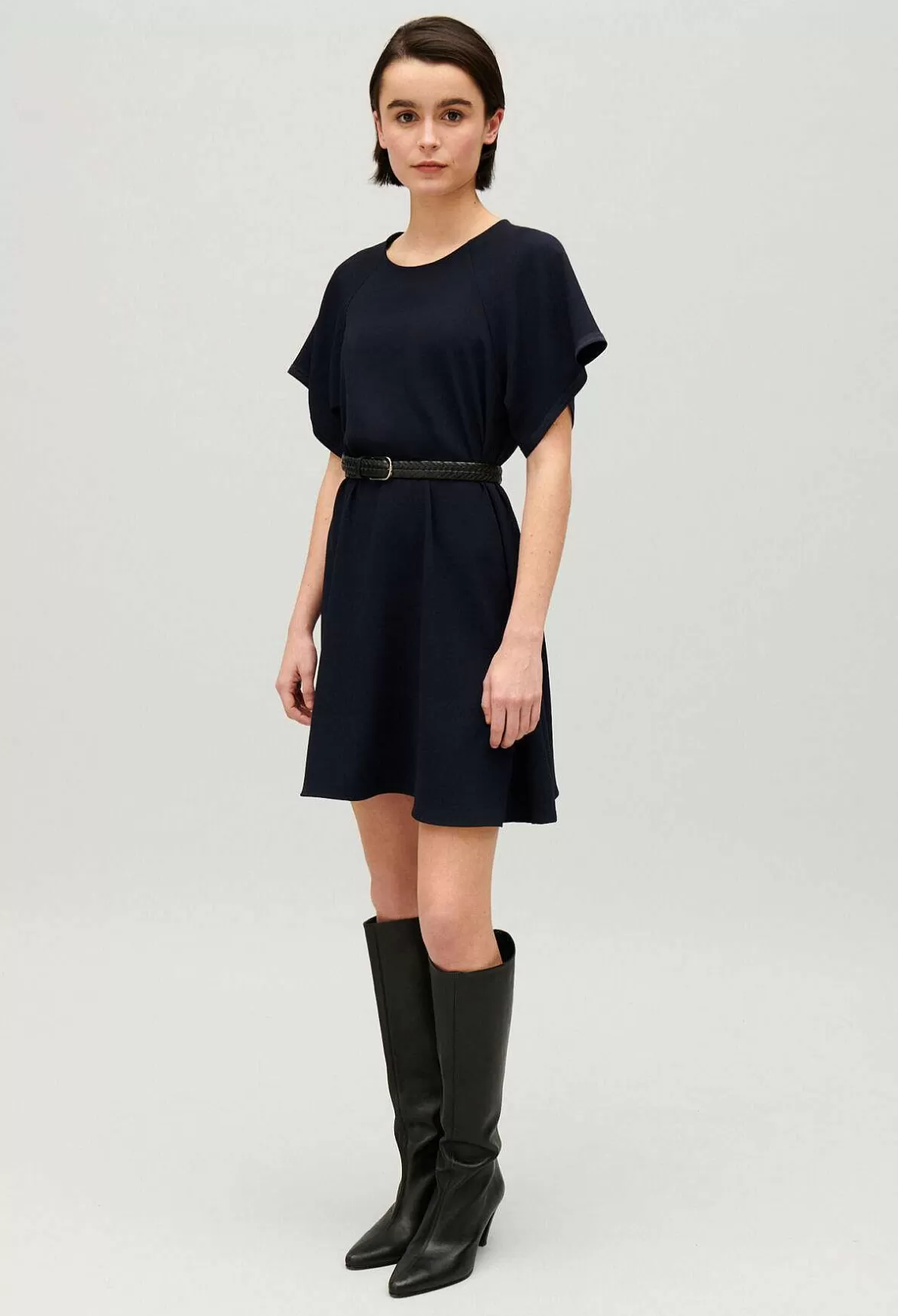 Claudie Pierlot Short Navy Babydoll Dress*Women Dresses