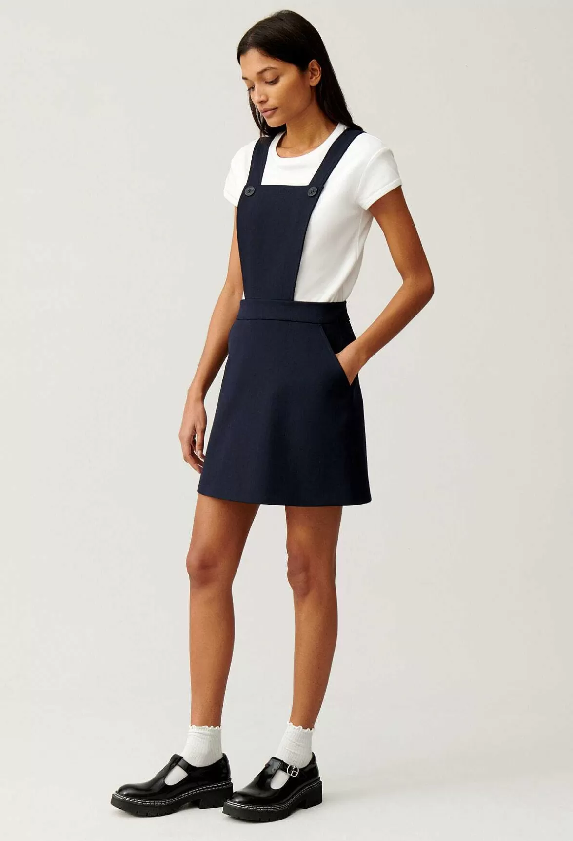 Claudie Pierlot Short Navy Dress With Straps*Women Dresses