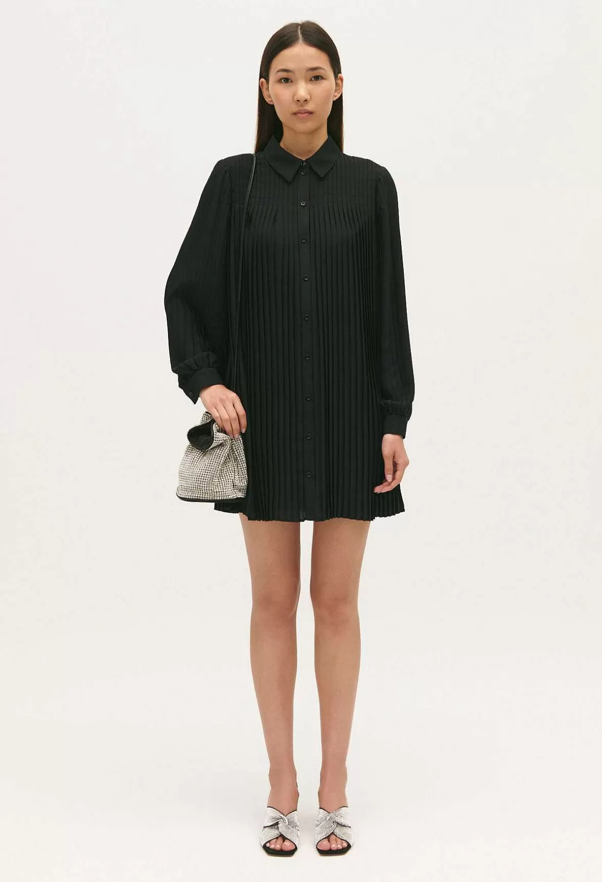 Claudie Pierlot Short Pleated Dress*Women Dresses
