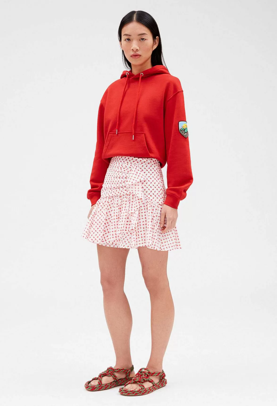 Claudie Pierlot Short Ruffled Skirt*Women Skirts And Shorts