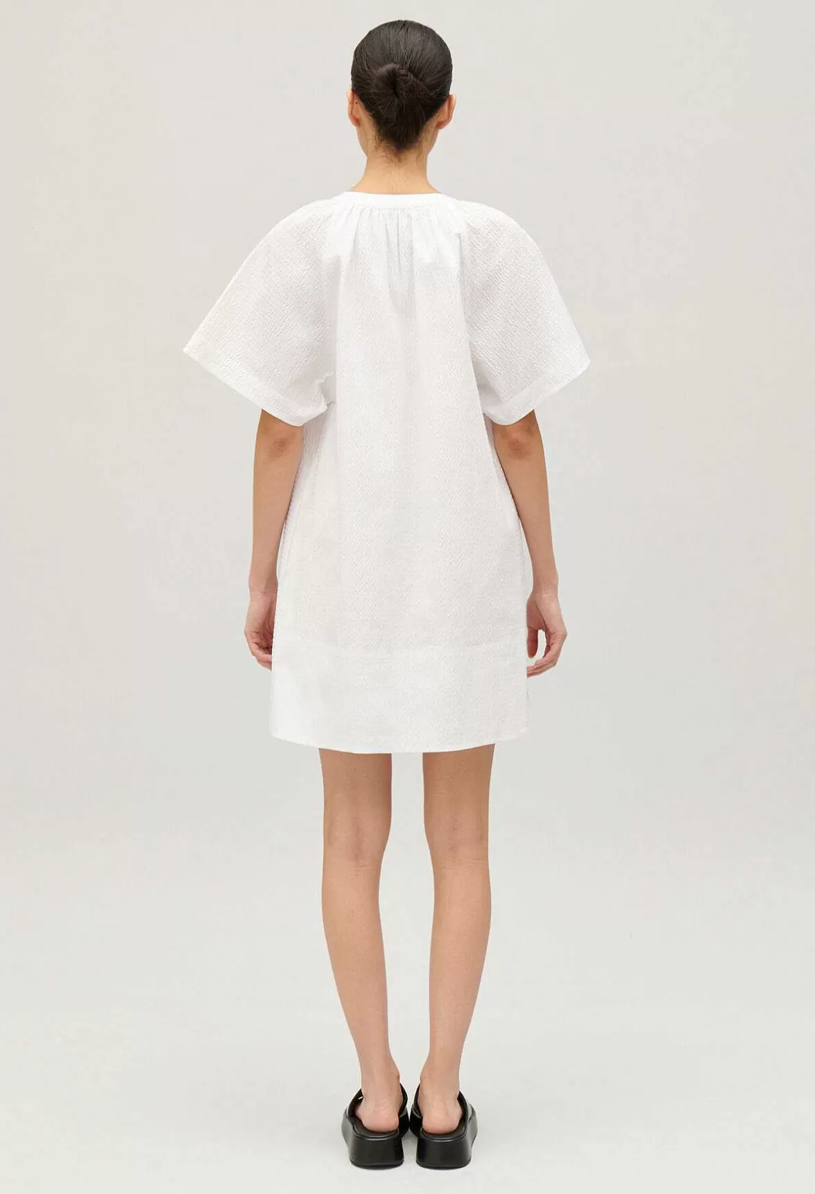 Claudie Pierlot Short White Lace-Up Dress*Women Dresses