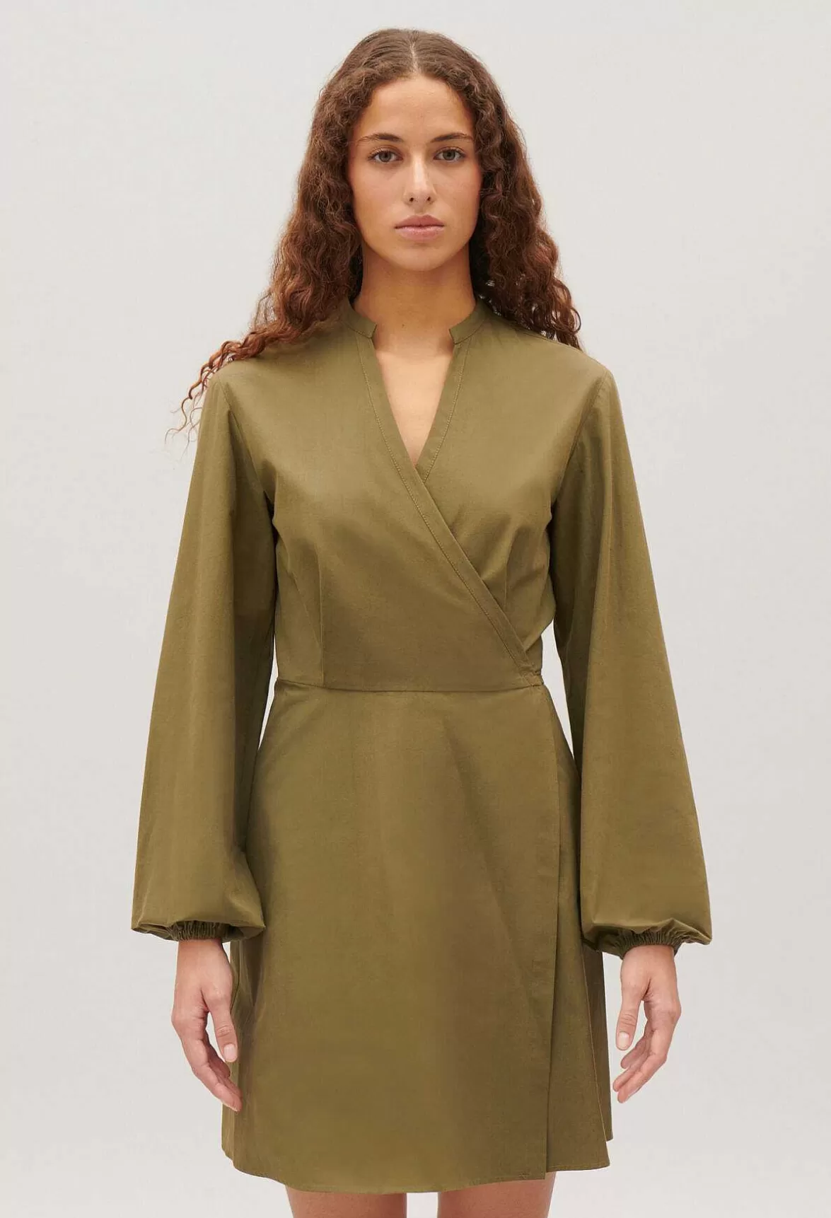 Claudie Pierlot Short Wrap Dress With Mandarin Collar*Women Dresses