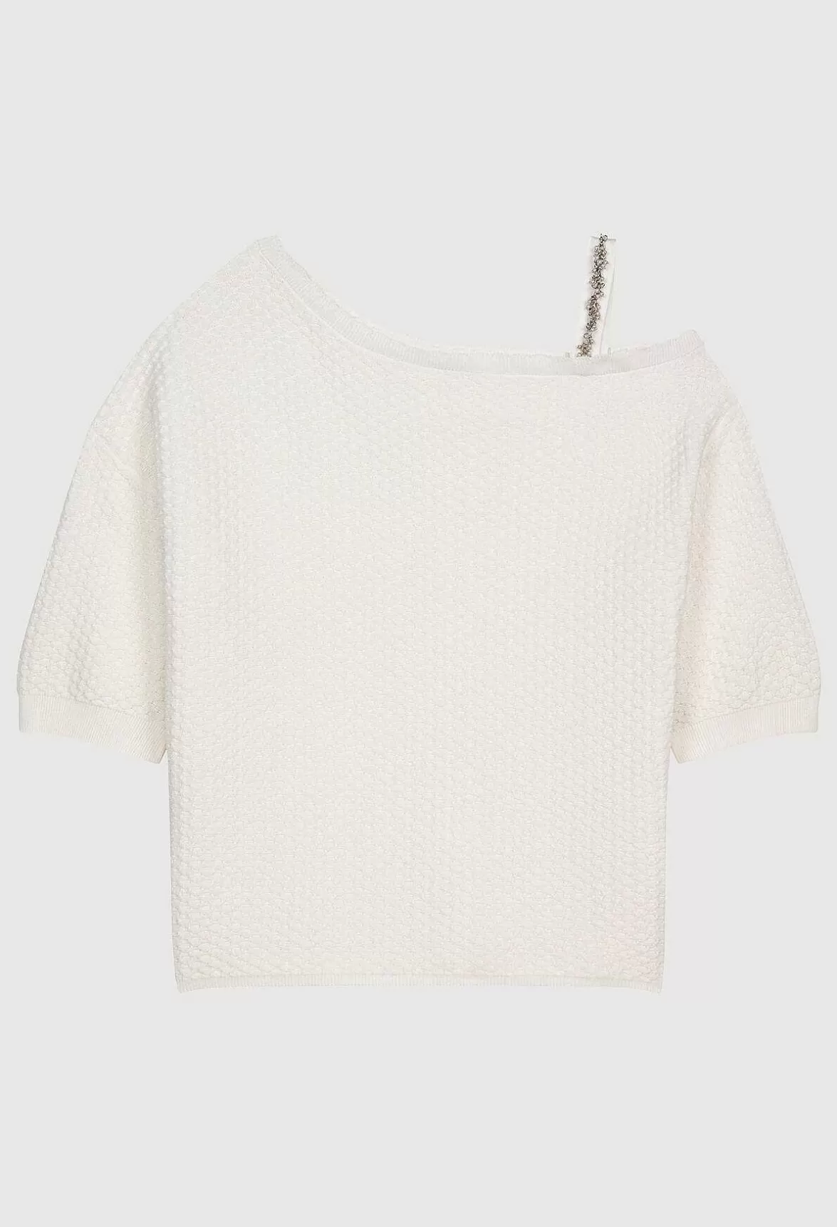 Claudie Pierlot Short-Sleeved Ruffled Jumper*Women Sweaters And Cardigans