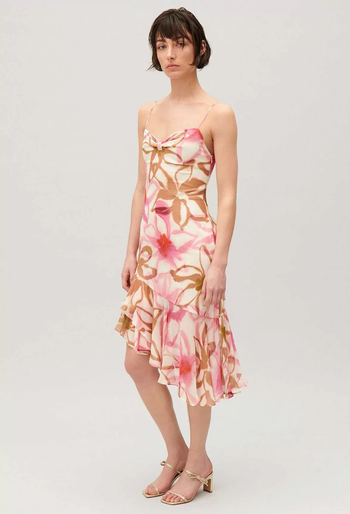Claudie Pierlot Silk Printed Midi Dress*Women Dresses