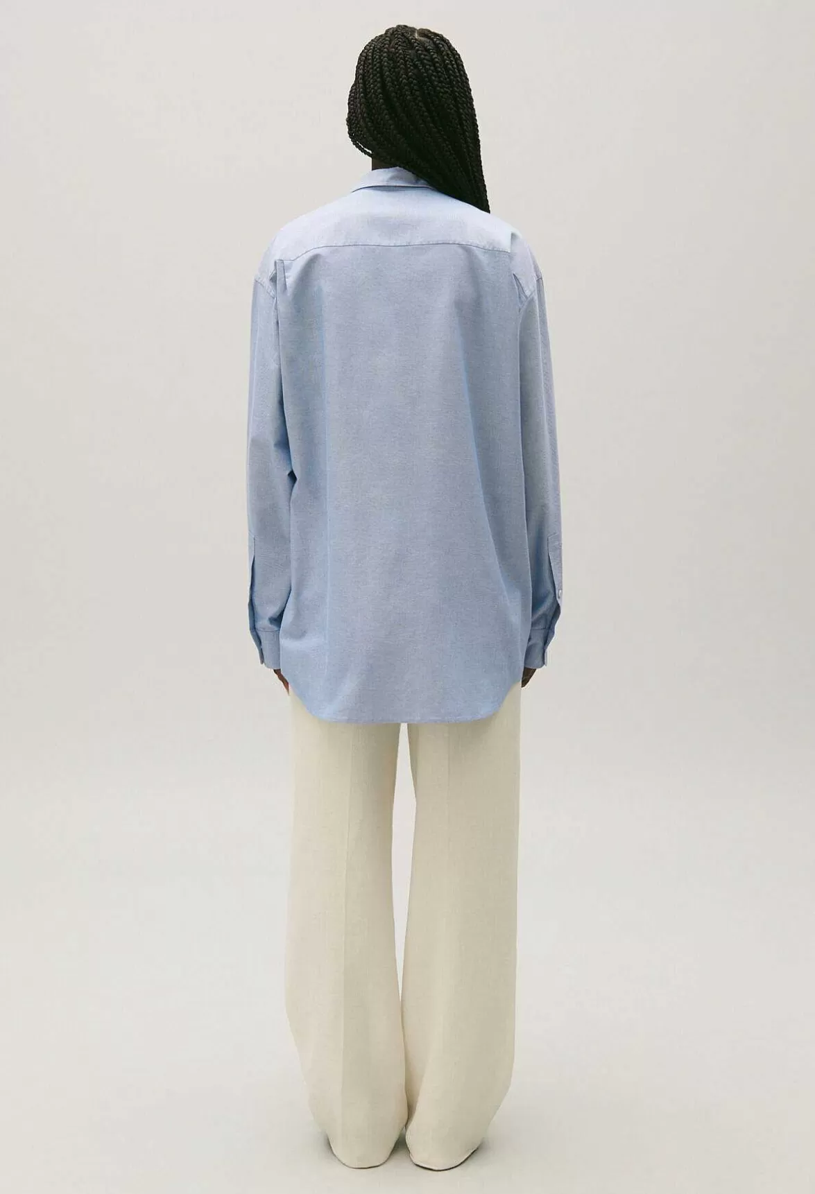 Claudie Pierlot Sky Blue Cotton Shirt*Women Tops And Shirts