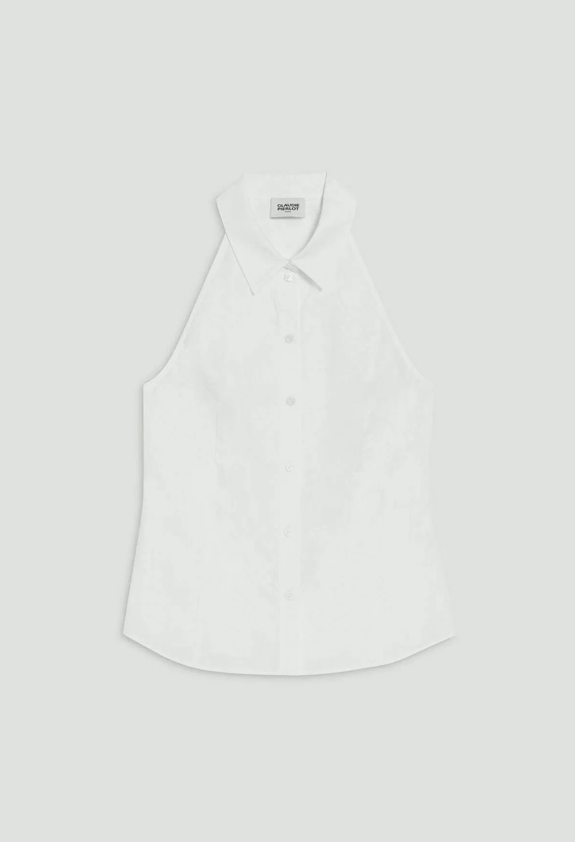 Claudie Pierlot Sleeveless White Shirt*Women Tops And Shirts