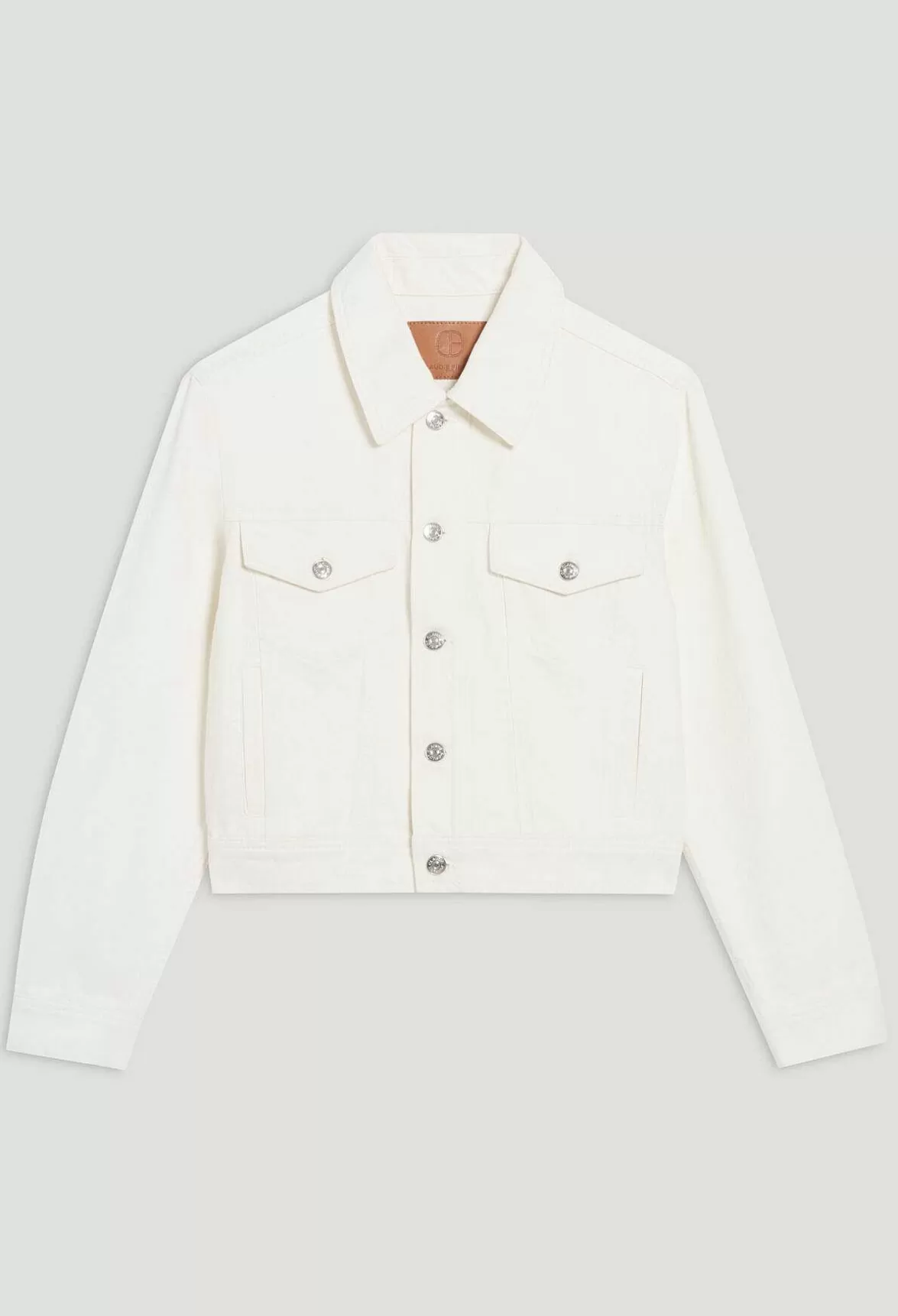 Claudie Pierlot Straight-Leg Cream Denim Jacket*Women Jackets And Coats