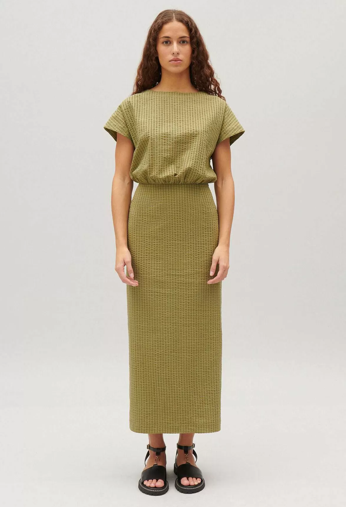 Claudie Pierlot Striped Midi Dress*Women Dresses