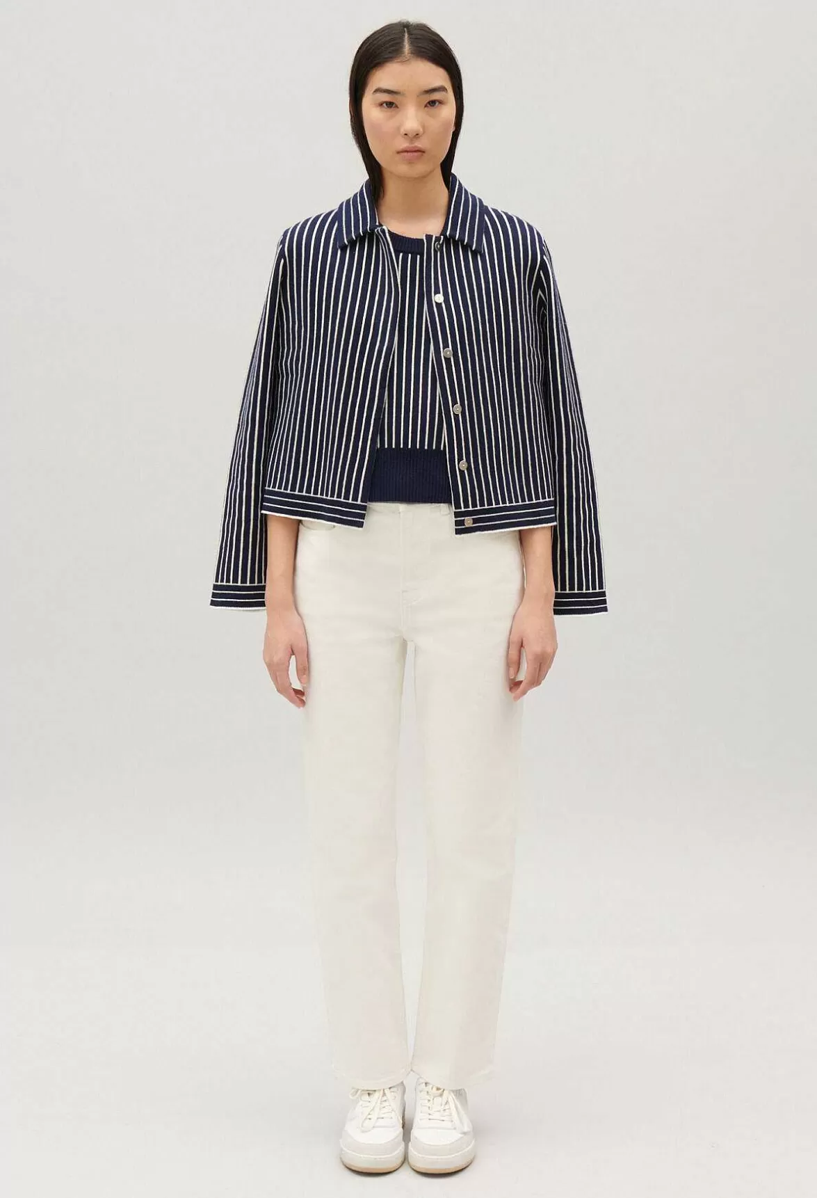 Claudie Pierlot Stripy Knit Cardigan*Women Sweaters And Cardigans