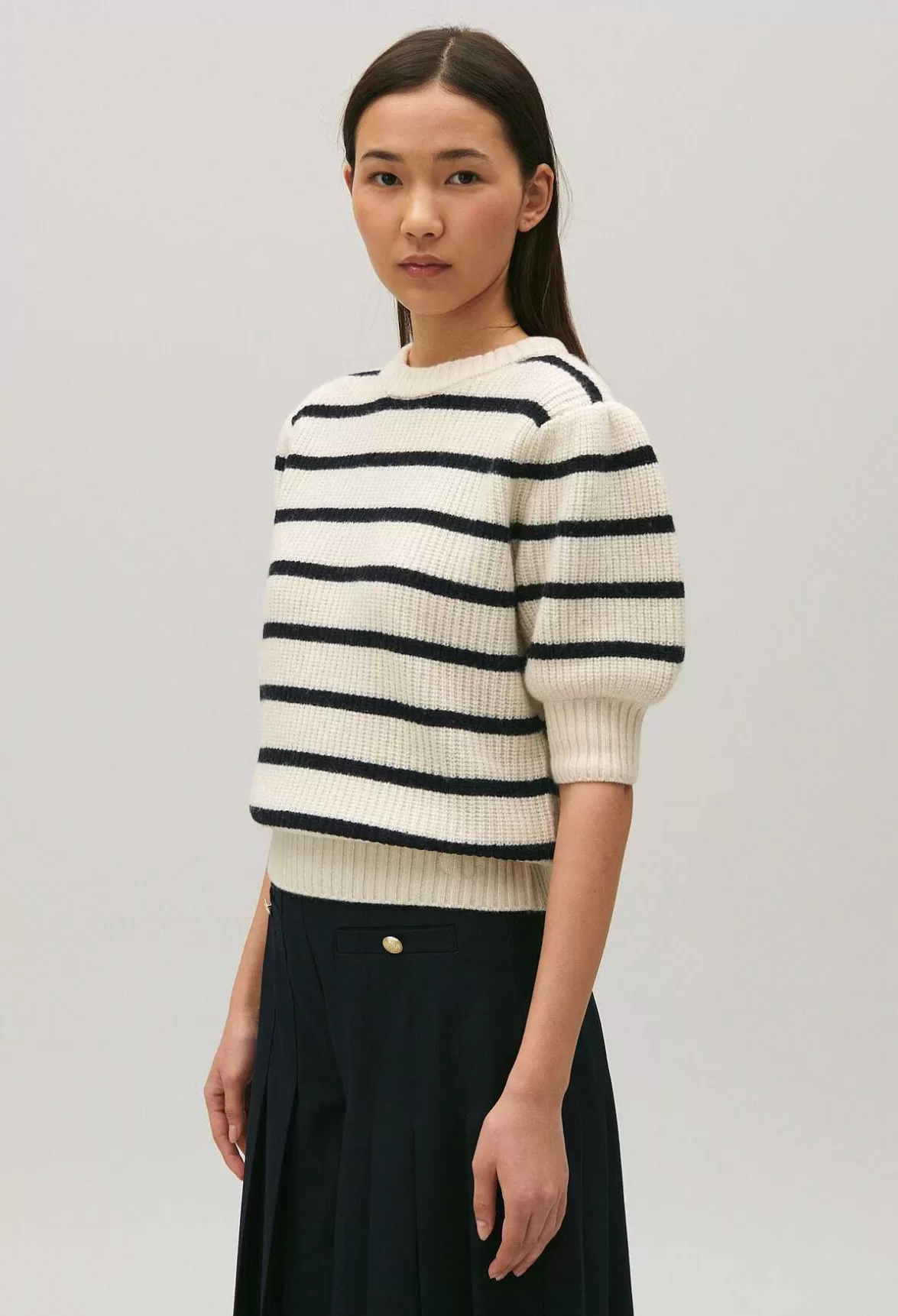 Claudie Pierlot Thick Knit Breton Jumper*Women Sweaters And Cardigans