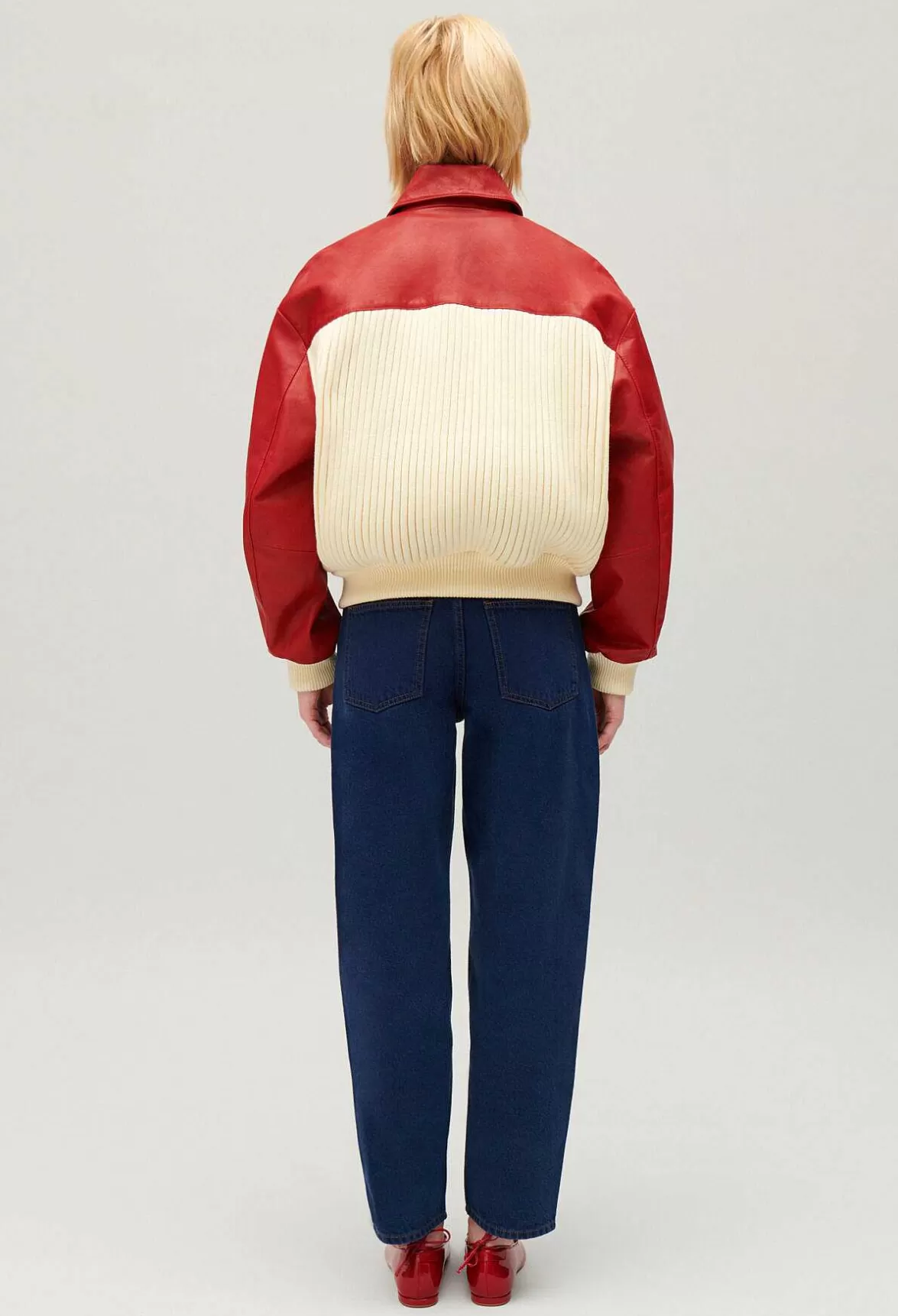Claudie Pierlot Two-Tone Dual-Material Jacket*Women Jackets And Coats