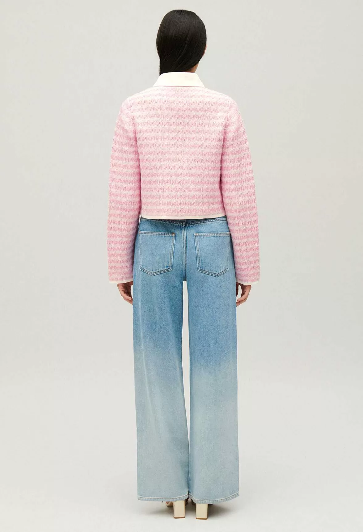 Claudie Pierlot Two-Tone Knit Cardigan*Women Sweaters And Cardigans