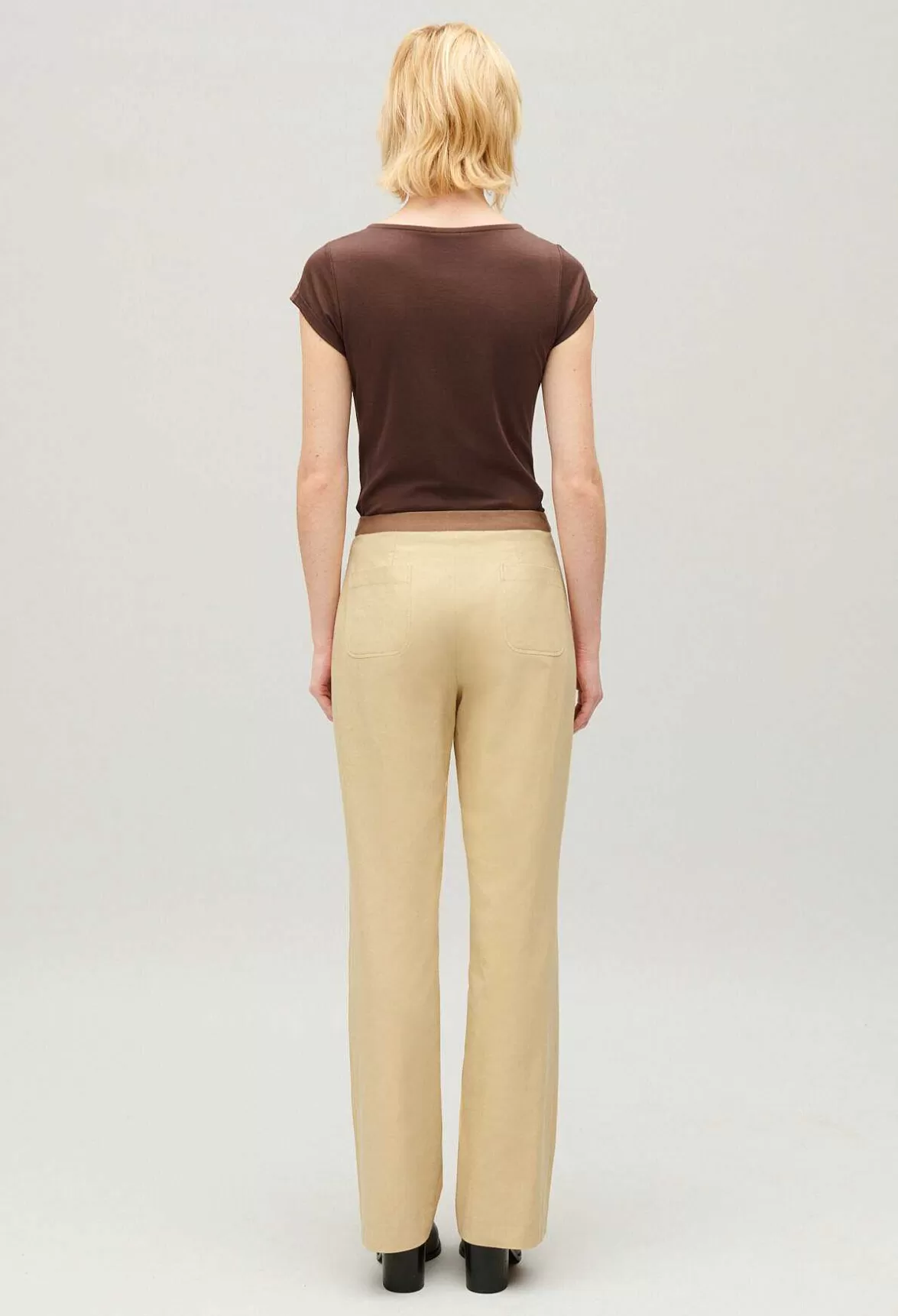 Claudie Pierlot Two-Tone Lace-Up Trousers*Women Jeans And Trousers