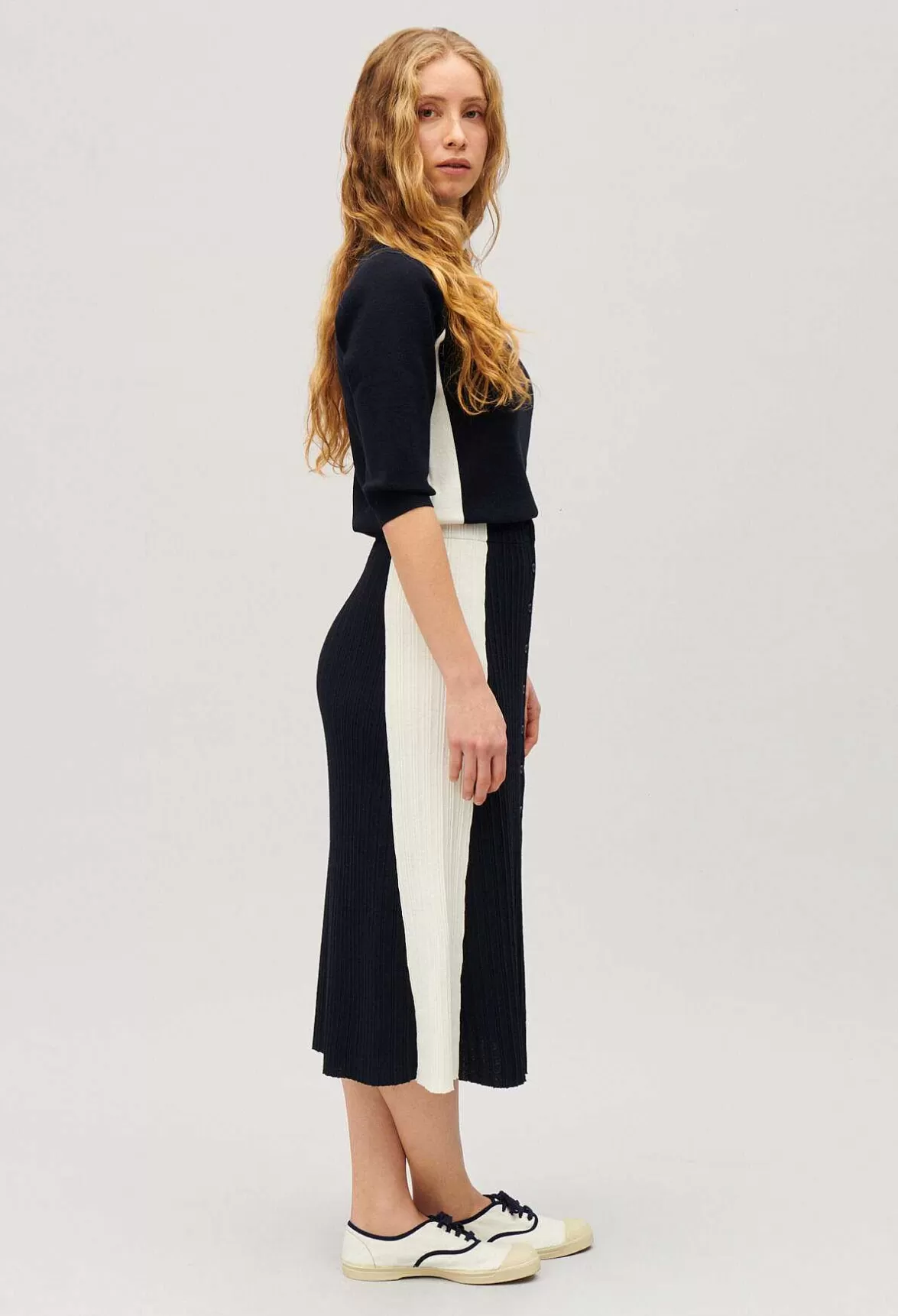 Claudie Pierlot Two-Tone Midi Dress*Women Skirts And Shorts