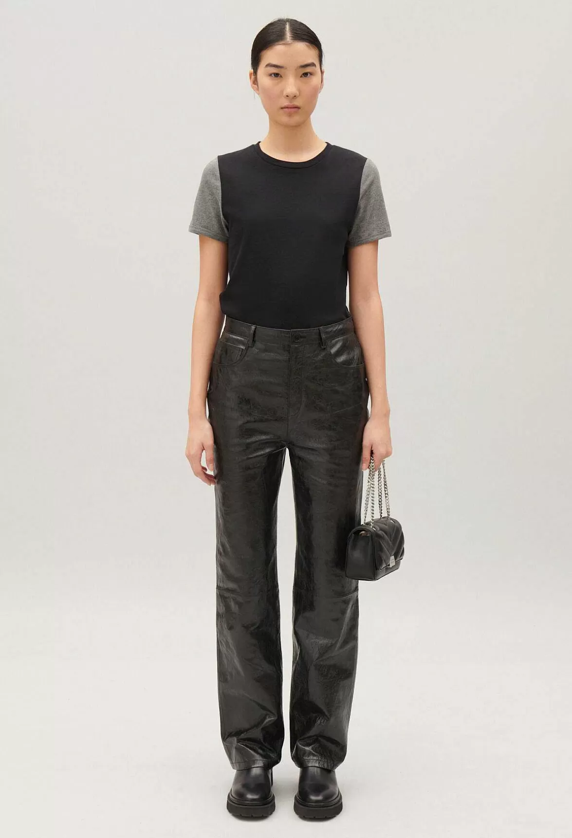 Claudie Pierlot Two-Tone T-Shirt*Women T-Shirts
